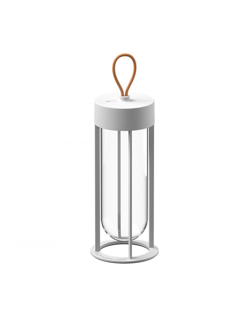 In Vitro Unplugged Table Lamp White