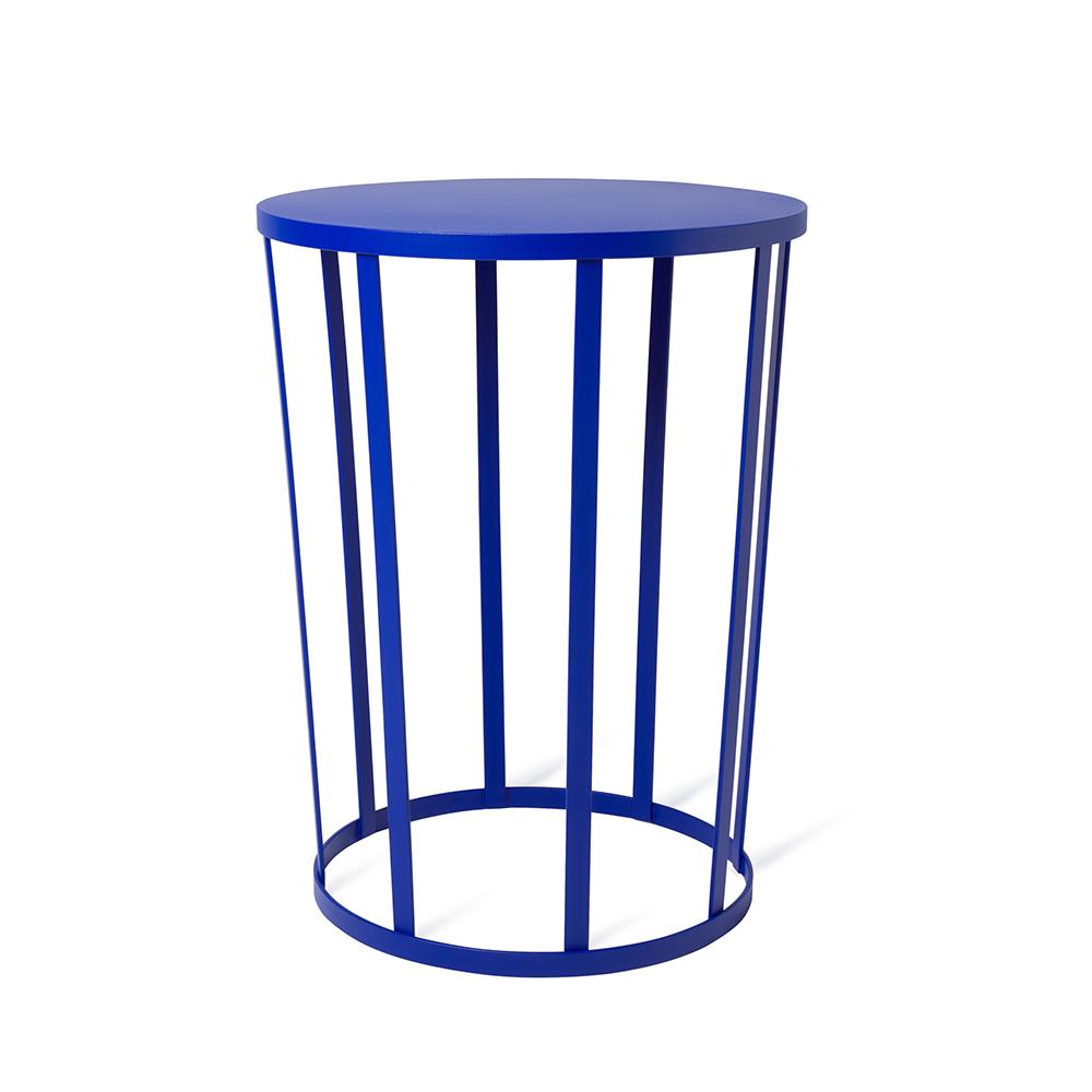 Stool Side Table Blue