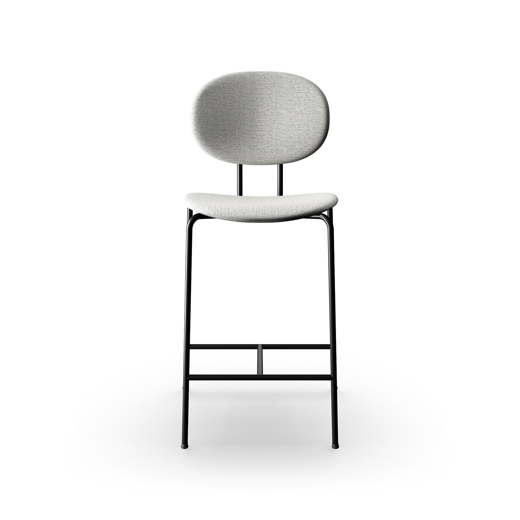 Sibast Piet Hein Bar Chair Upholstered Black Steel Hallingdal 116 High Bar Stool Grey Designer Furniture From Holloways Of Ludlow