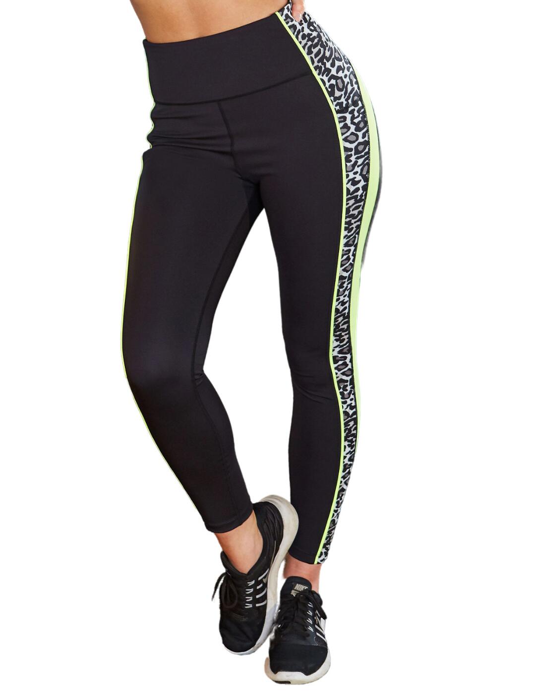 These panelled leggings are a part of the Energy range by Pour Moi. The leggings are super fun and trendy with a fun print down the side of the leg and a section at the top of the rear with a constrasting stripe underneath and down the sides. It is a high-waisted design and is full length and contours your shape creating a flattering silhouette. Made complete with a zip pocket at the waistband for handy places to store your gym essentials like your phone, keys etc.  Panelled leggings Fun and trendy print with constrasting stripes High waisted Full length Contours legs Zip pocket for essentials Country of Origin:- China Composition:- 95% Viscose &pipe; 5% Elastane Listed in UK sizes  55608-99075-1288582 97154  Sports Leggings