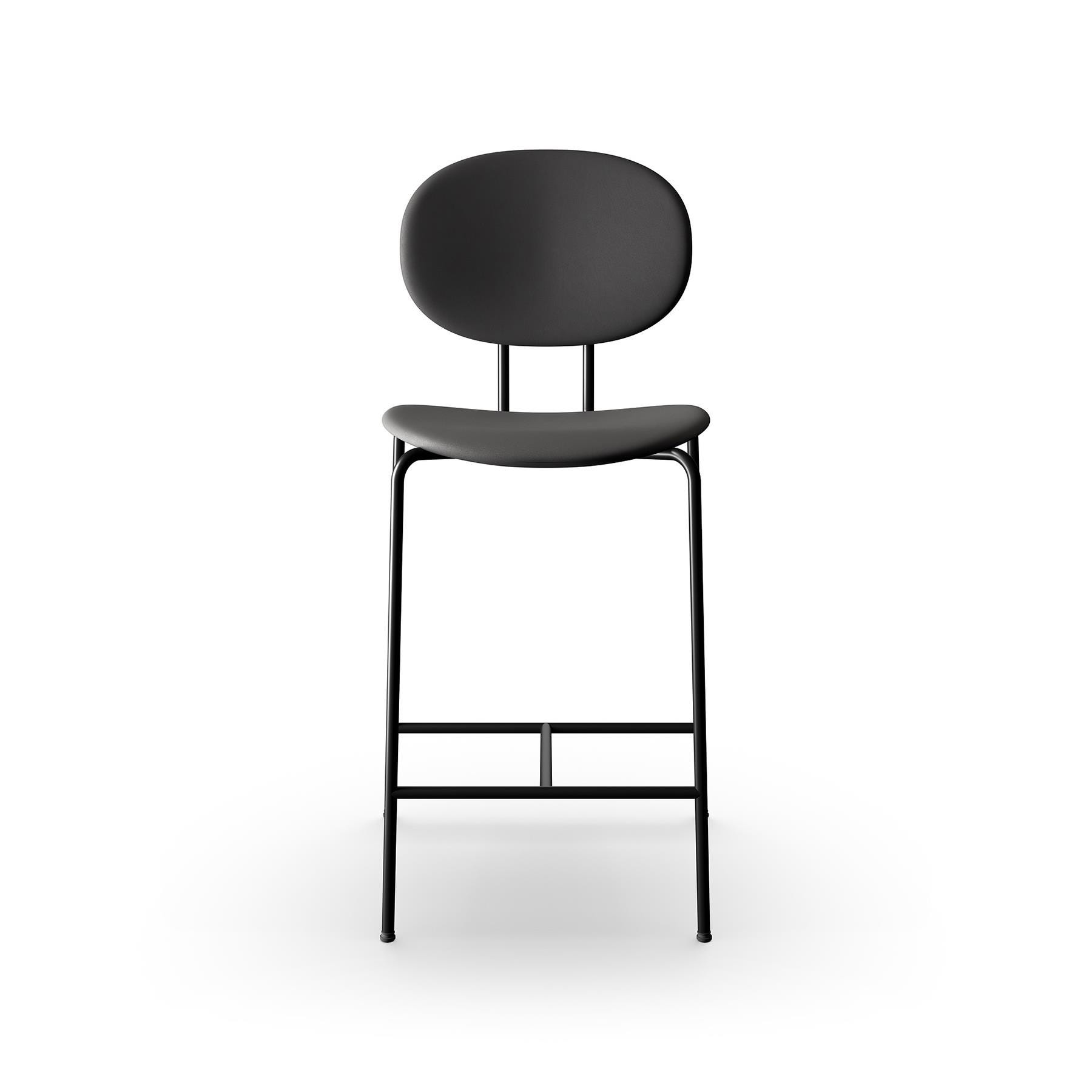 Sibast Piet Hein Bar Chair Upholstered Black Steel Nevada Black Kitchen Counter Stool Designer Furniture From Holloways Of Ludlow