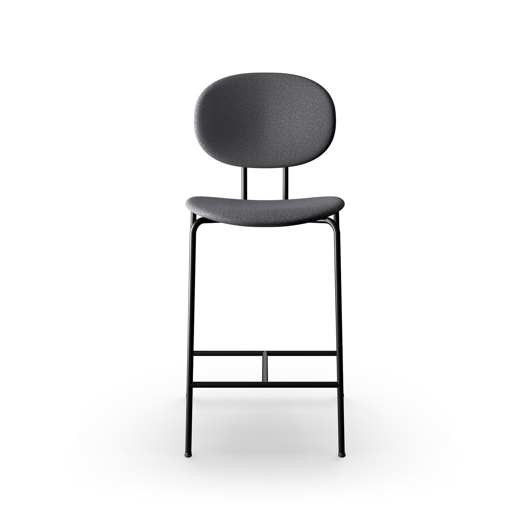 Sibast Piet Hein Bar Chair Upholstered Black Steel Hallingdal 180 High Bar Stool Designer Furniture From Holloways Of Ludlow