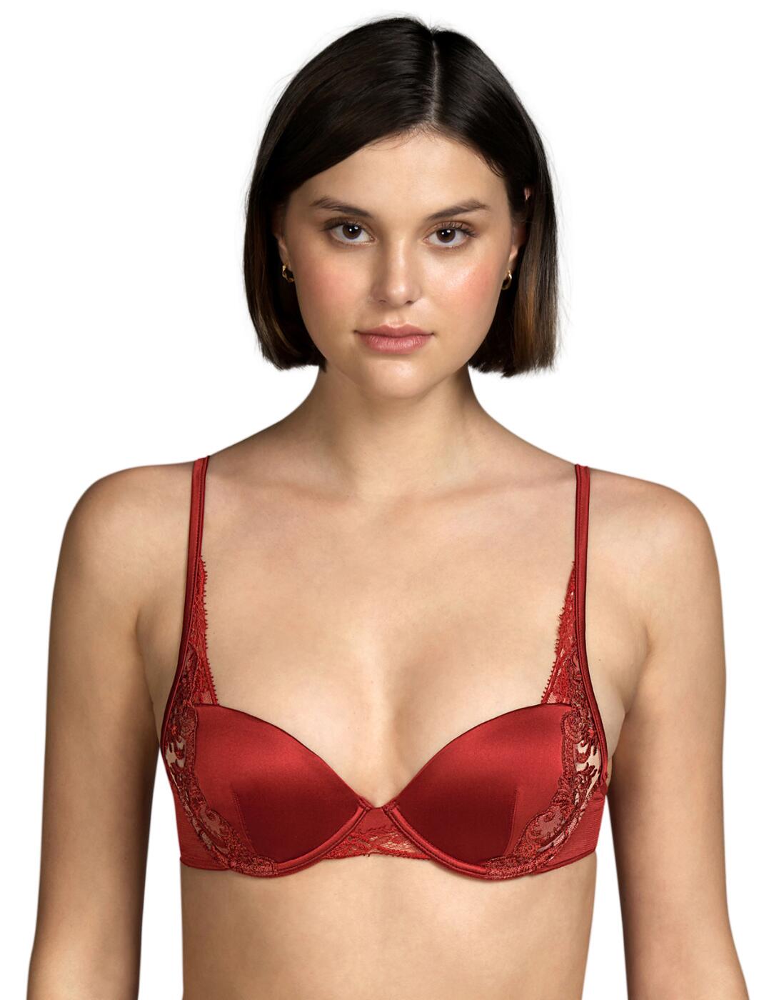 Add some luxury to your lingerie collection with the Cooper range by Andres Sarda. This padded bra with a deep plunging neckline is a must-have with a fun and playful design. The bra provides half-cup coverage whilst the padding and plunging neckline enhances and showcases your cleavage leaving you feeling incredible and confident all day. It has adjustable silk straps that are wider in cup sizes D+ along with a reinforced back panel ensuring bigger busted women are fully supported and comfortable. The bra also closes at the rear with a hook and eye closure for an individual fit and is underwired for support. This bra features silk cups with lace detailing at the sides and under band.  Padded plunge bra Adjustable straps that are wider in cup sizes D+ Reinforced back panel of cup sizes D+ Hook and eye closure Underwired for support Silk cups Lace detailing at the side and under band Country of origin: Tunisia Composition: 62% Polyester &pipe; 18% Silk &pipe; 17% Polyamide &pipe; 3% Elastane &pipe; 0% Polyurethane  Listed in UK sizes  55655-99136-1284995 3311416  Padded Bra