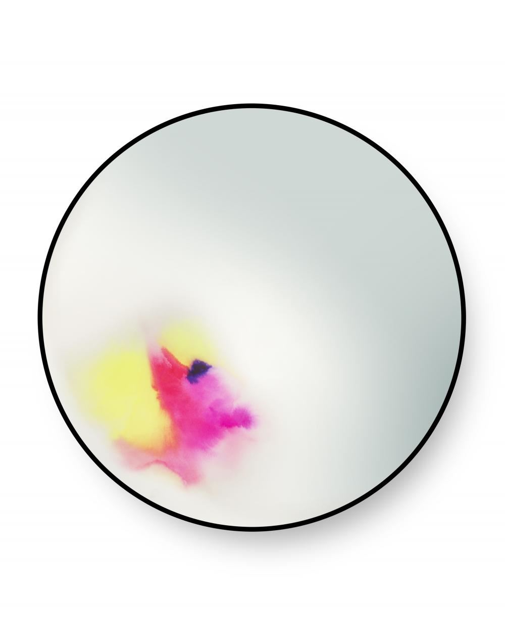 Francis Mirror Large Pink Yellow