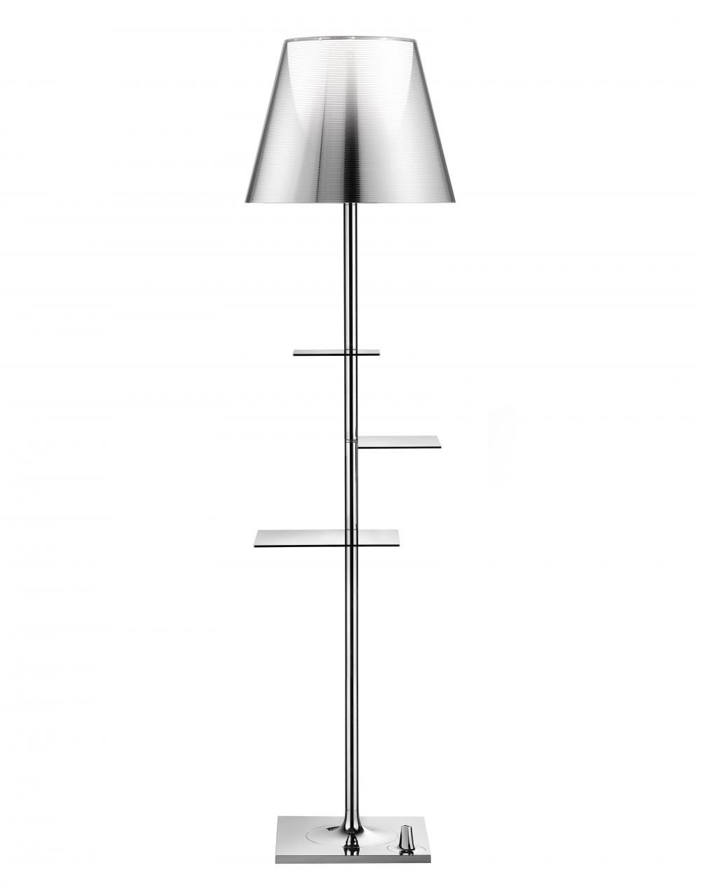 Bibliotheque Nationale Floor Light Aluminised Silver