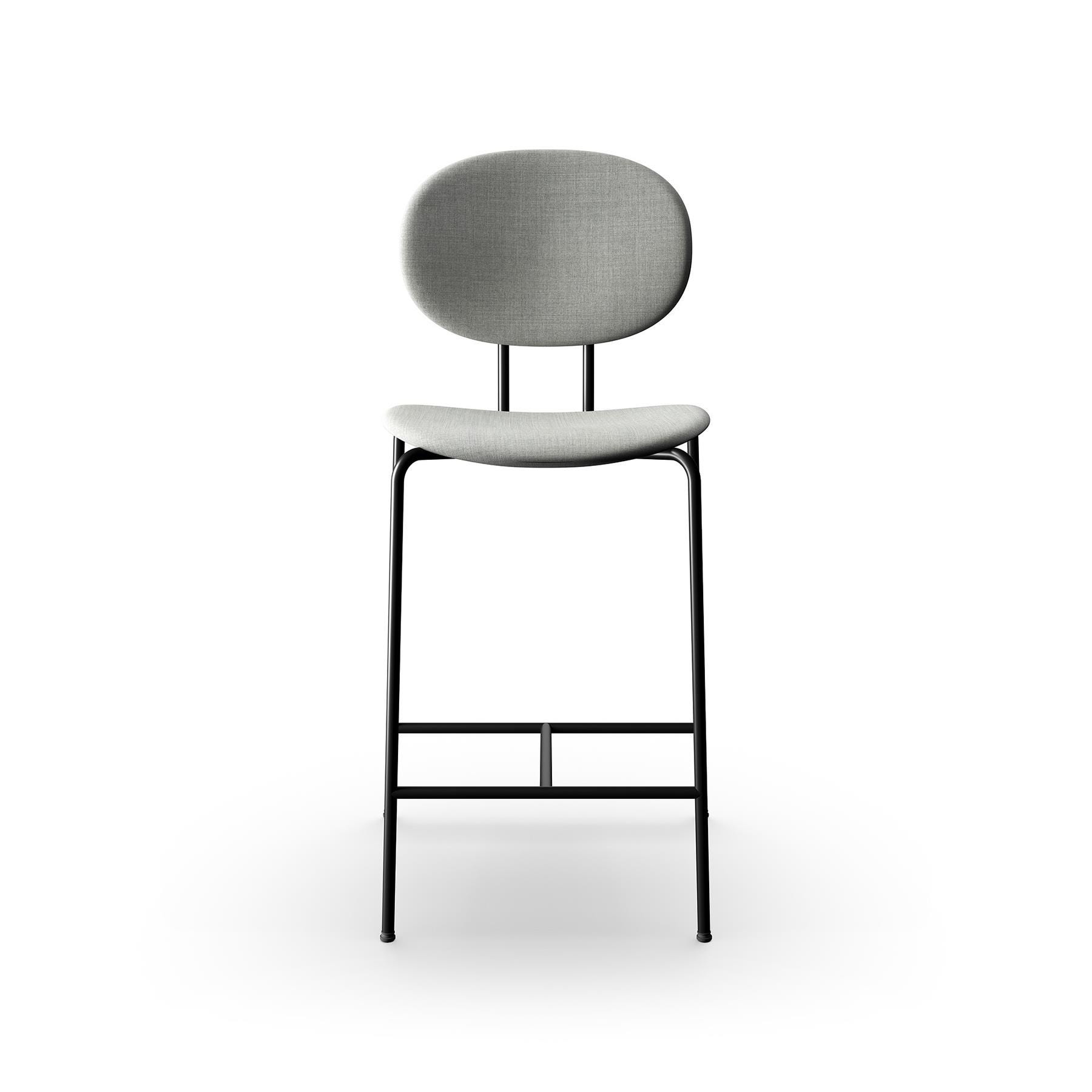 Sibast Piet Hein Bar Chair Upholstered Black Steel Remix 123 High Bar Stool Grey Designer Furniture From Holloways Of Ludlow