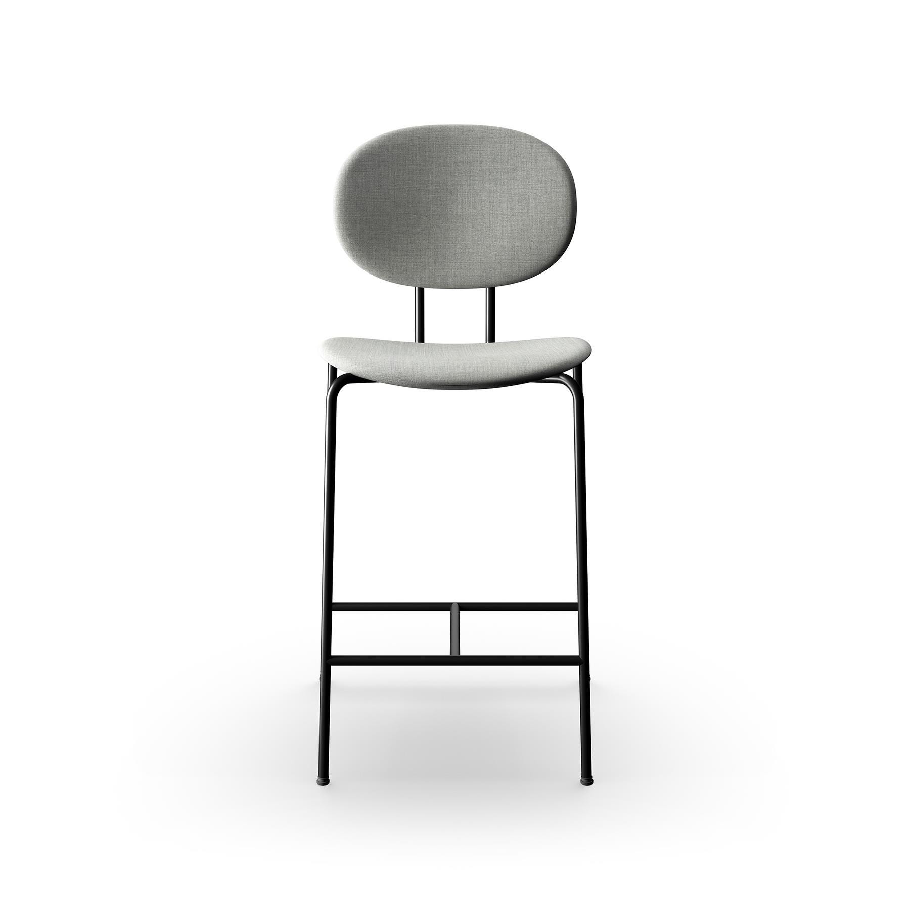 Sibast Piet Hein Bar Chair Upholstered Black Steel Remix 123 Kitchen Counter Stool Grey Designer Furniture From Holloways Of Ludlow