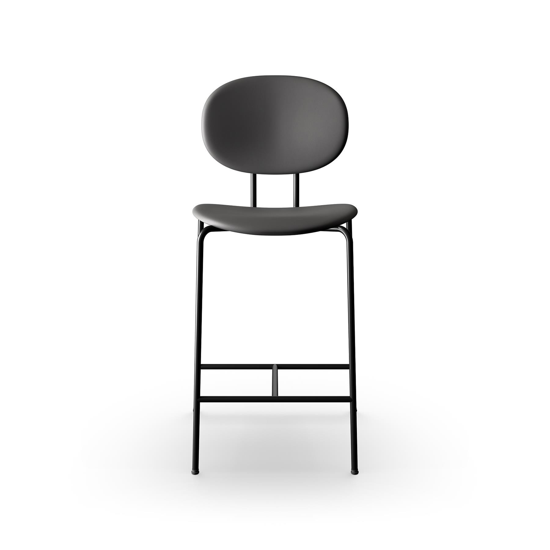 Sibast Piet Hein Bar Chair Upholstered Black Steel Ultra Anthrazite Kitchen Counter Stool Designer Furniture From Holloways Of Ludlow