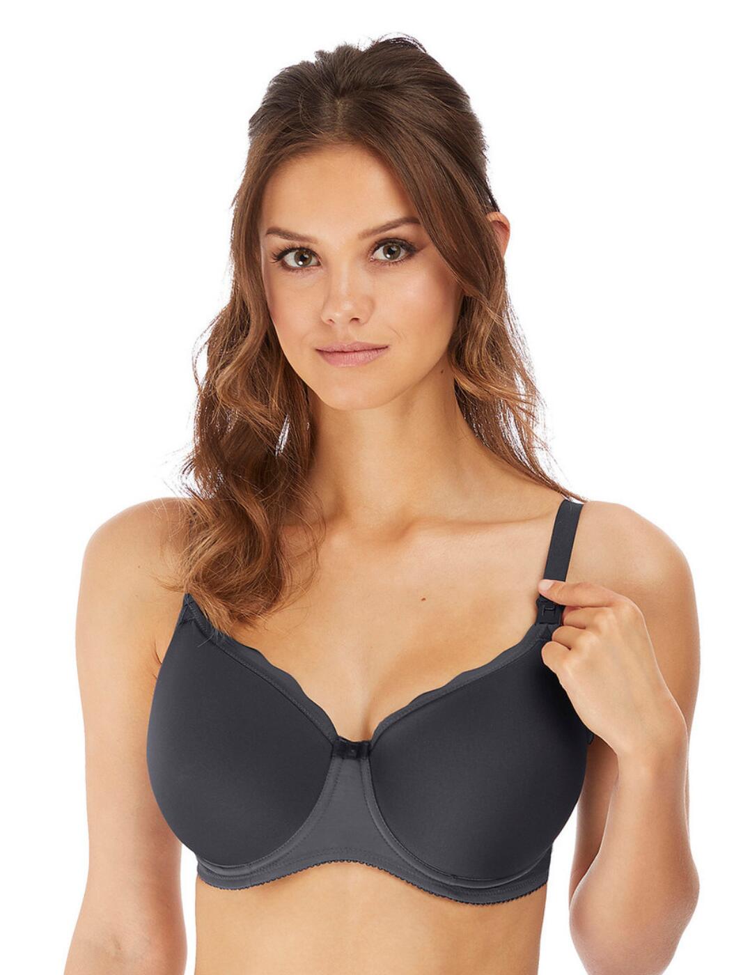 Freya's Pure Sculpt nursing bra is a must for new parents, with the easy-release drop cup fastening making feeding easy and staying secure when not in use for worry-free wear. The cups are underwired to provide support and are non-padded for a comfortable, natural fit. Adjustable straps ensure you can get the perfect individual fit and the rear hook and eye fastening will stay in place no matter what. The upper cups feature gently scalloped edges to add a feminine touch so you can feel flawlessly chic all day long.  Underwired Non-padded Adjustable straps Hook and eye fastening Scalloped edges Easy-release drop cup fastening Country of origin: Sri Lanka Composition: 57% Polyamide &pipe; 23% Elastane &pipe; 20% Polyester Listed in UK sizes  58768-103270-1352577 1582 Maternity Bra