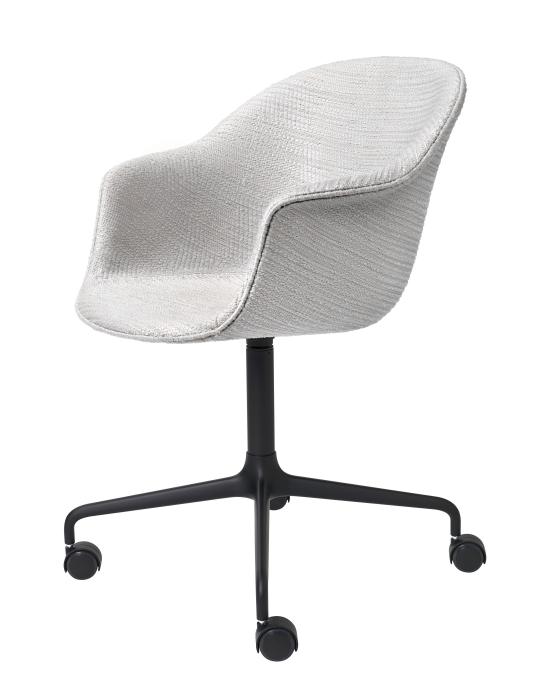 Bat Meeting Chair 4 Star Swivel Base With Castors Fully Upholstered