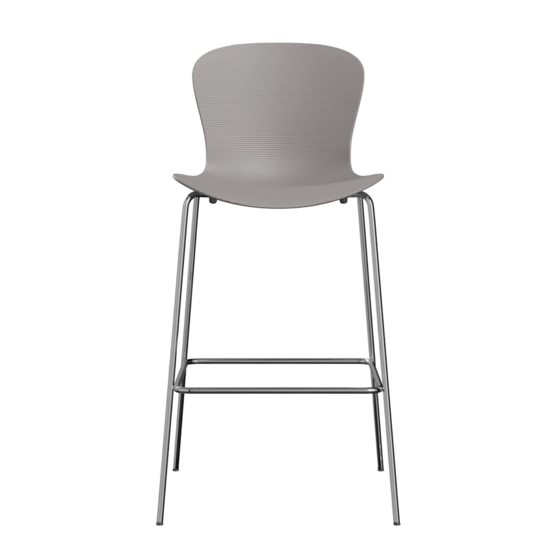 Fritz Hansen Nap Bar Stool Large Silver Grey Designer Furniture From Holloways Of Ludlow