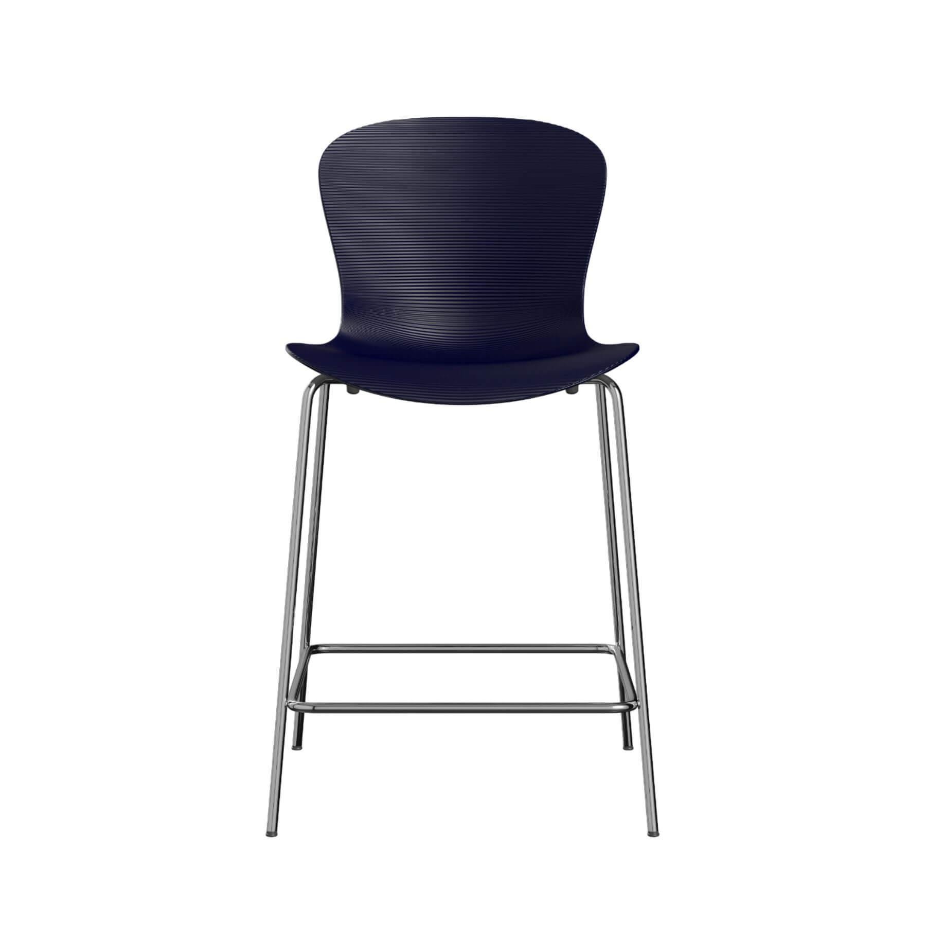 Fritz Hansen Nap Bar Stool Small Midnight Blue Designer Furniture From Holloways Of Ludlow