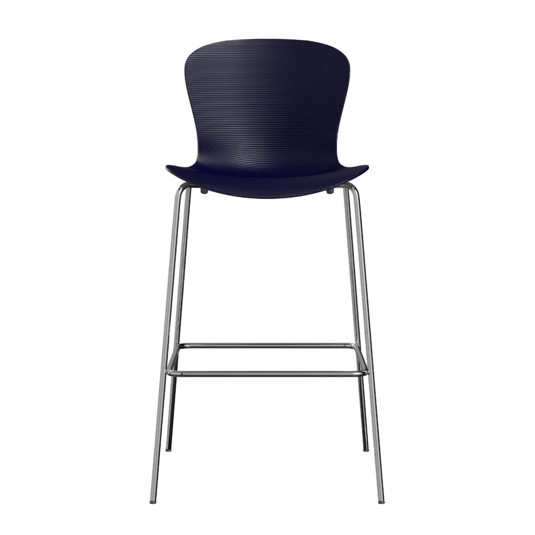 Fritz Hansen Nap Bar Stool Large Midnight Blue Designer Furniture From Holloways Of Ludlow