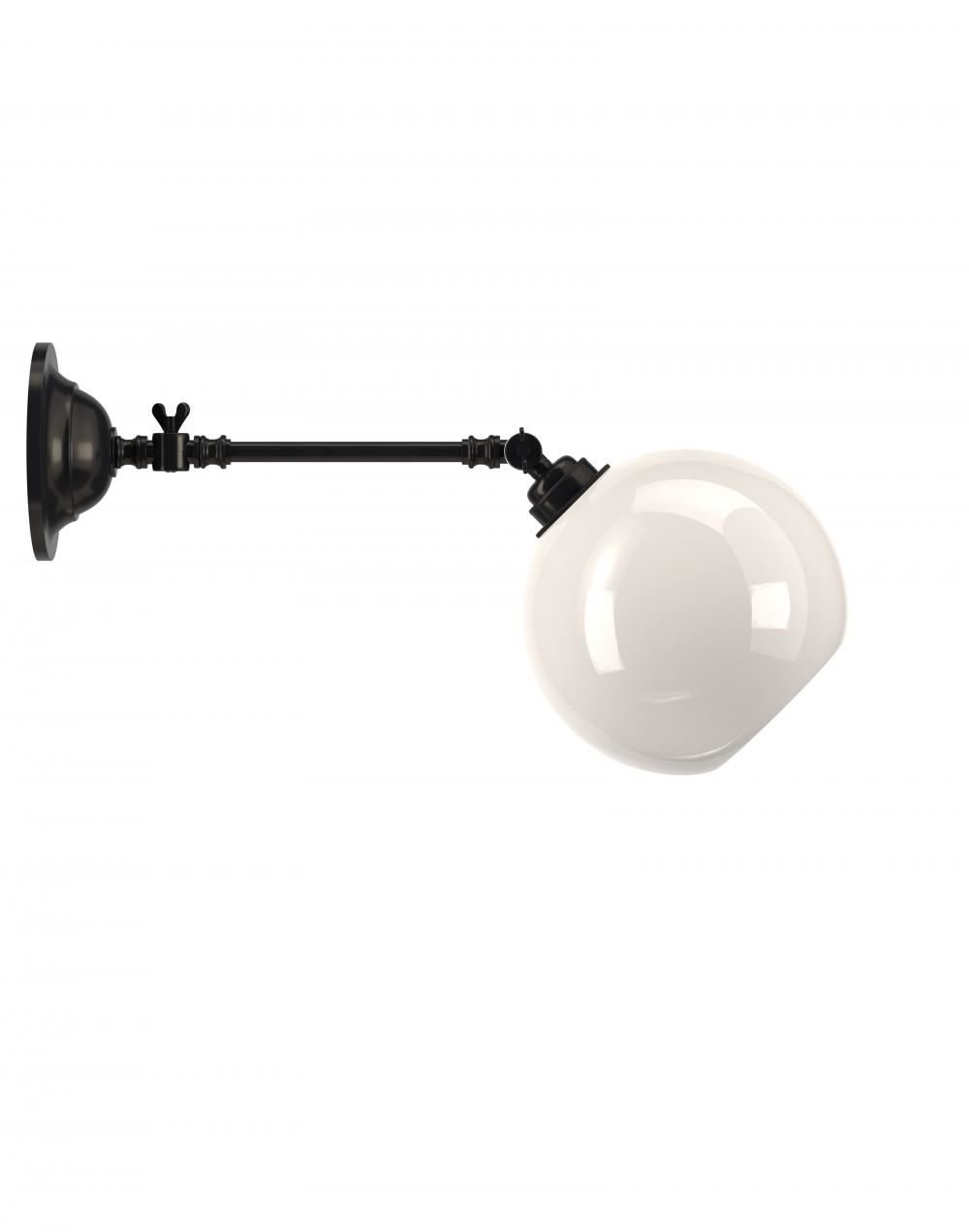 Fritz Fryer Hereford Adjustable Reading Light Medium White Bronze Wall Lighting White