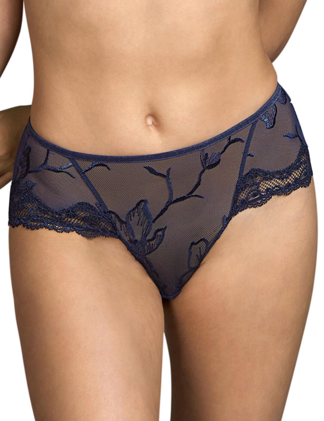 These Rio briefs from the indulgent Edurne collection by Andres Sarda will transform your day into a luxurious and elegant experience. The mesmerising lace covering the bottom of the sides and back, together with the cheeky rear coverage, brings attention to your gorgeous curves, accentuating them subtly. The mid-rise waist and wider sides give you a comfortable feel, while not compromising on style. Match with coordinating items from the Edurne collection for a full look.  Semi-sheer mesh material Floral embroidery Lace panels on the bottom sides and back Mid-rise waist Wide sides Cheeky rear coverage Matching coordinates available Country of origin: Tunisia Composition: 72% Polyamide &pipe; 15% Elastane &pipe; 8% Polyester &pipe; 5% Cotton  Listed in UK sizes  55710-99197-1285749 3311250 Brief