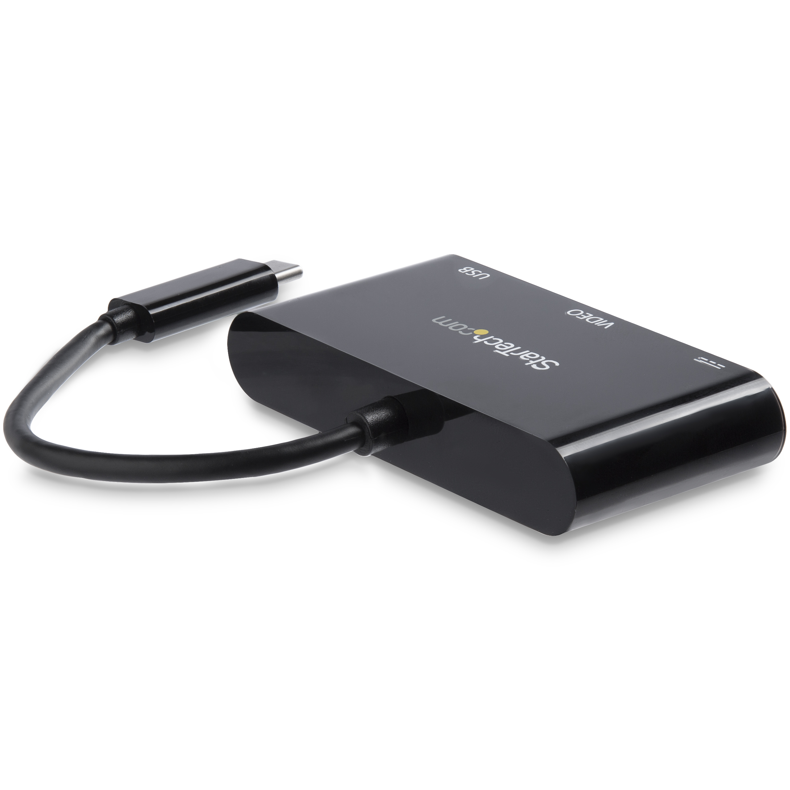 Startech.Com Usb-C To Vga Multifunction Adapter With Power Delivery And Usb-A Port