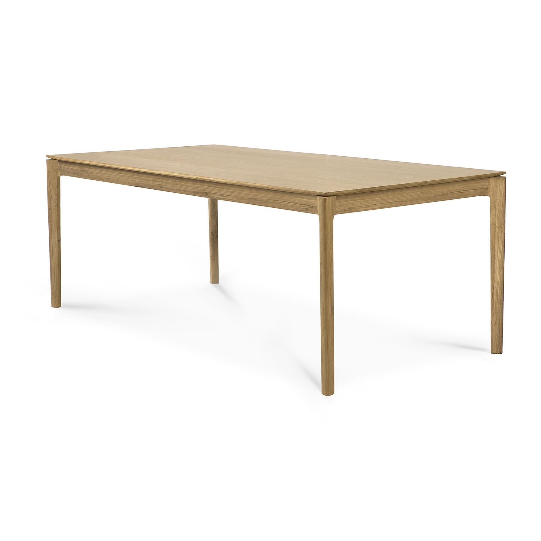 Ethnicraft Bok Dining Table Oak Length 180cm Light Wood Designer Furniture From Holloways Of Ludlow