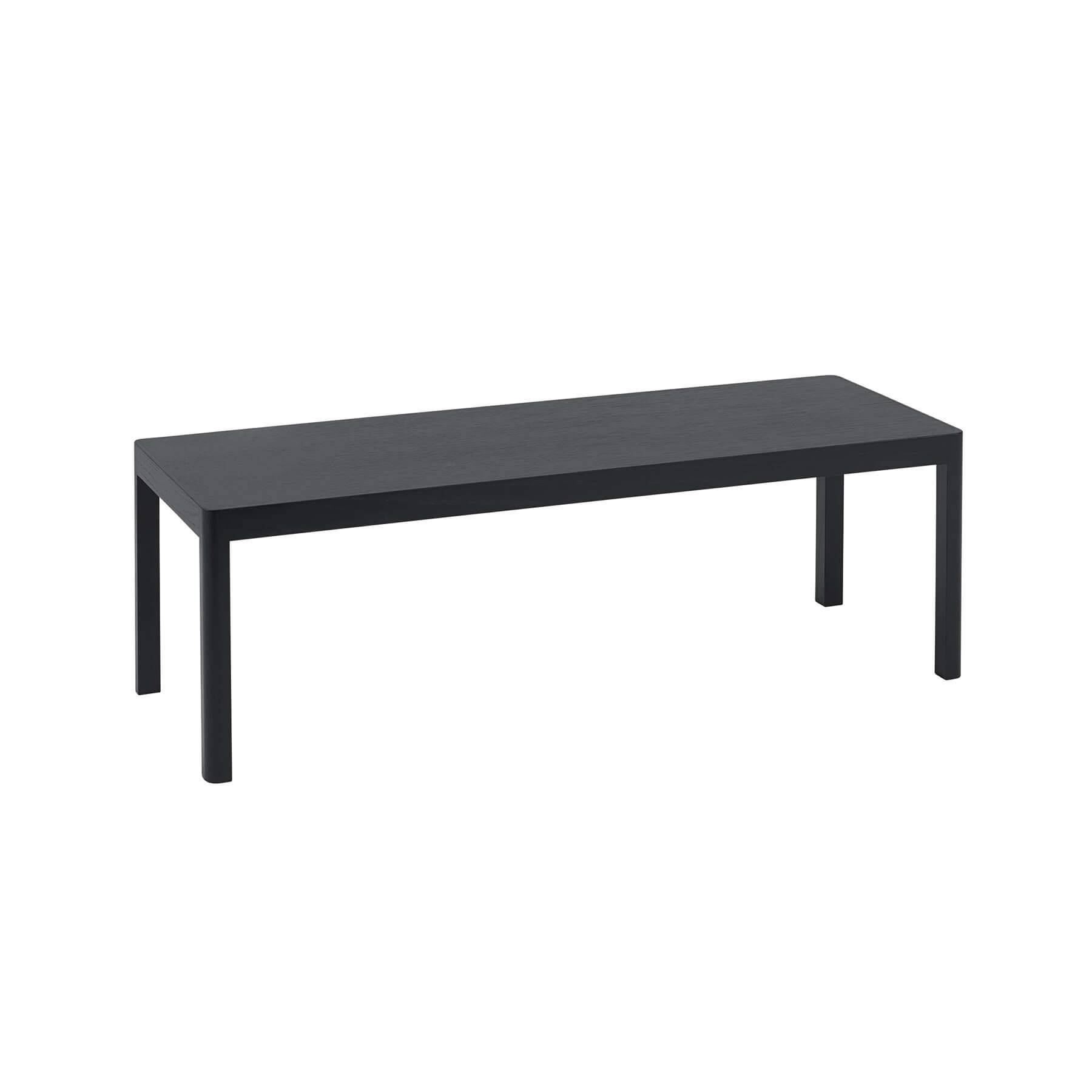 Muuto Workshop Coffee Table 120x43cm Black Oak Legsblack Top Designer Furniture From Holloways Of Ludlow