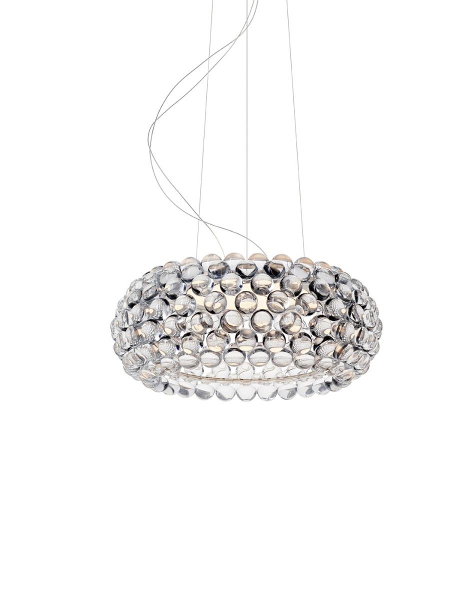 Foscarini Caboche Pendant Medium Led Non Dimmable Clear Designer Pendant Lighting