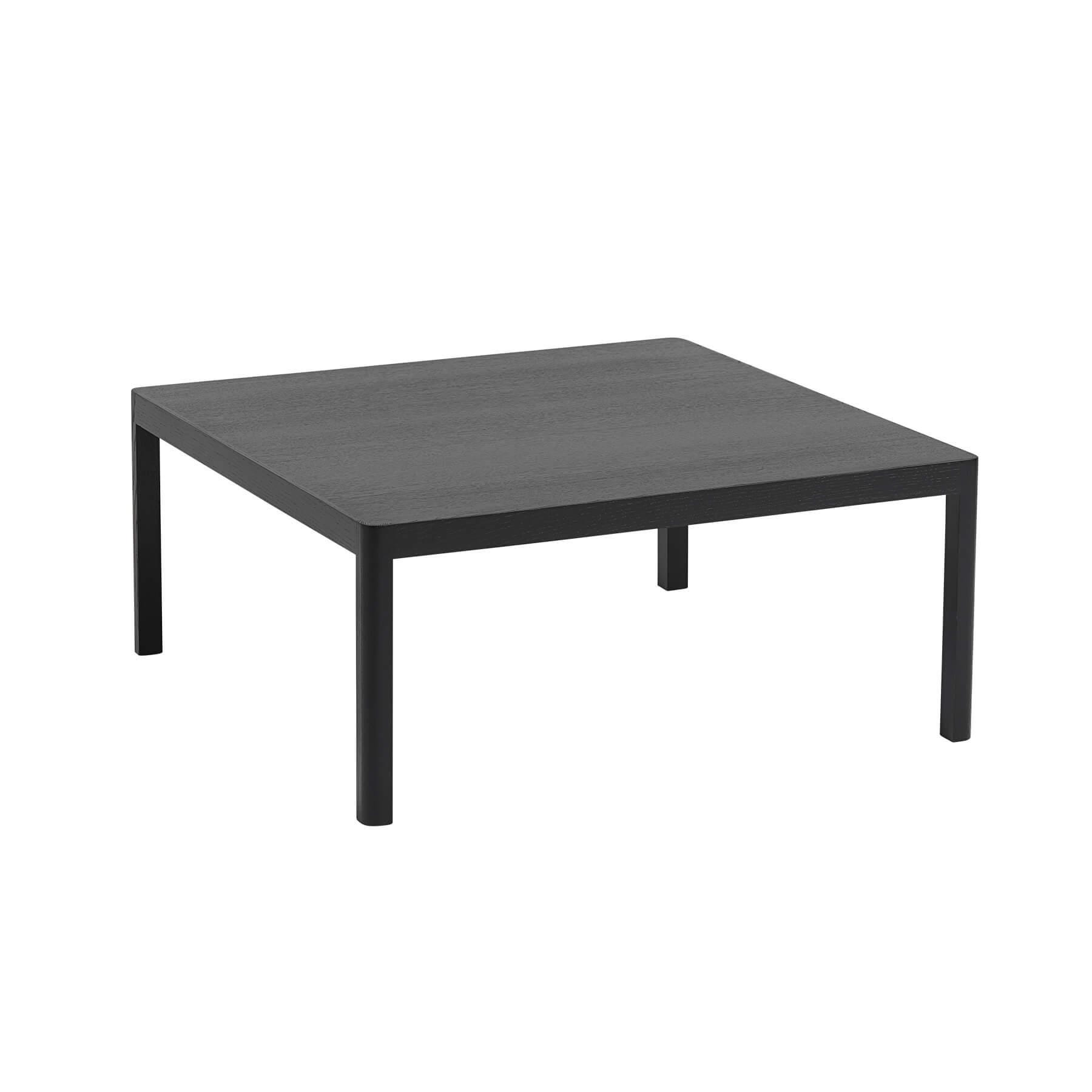 Muuto Workshop Coffee Table 86x86cm Black Oak Legsblack Top Designer Furniture From Holloways Of Ludlow