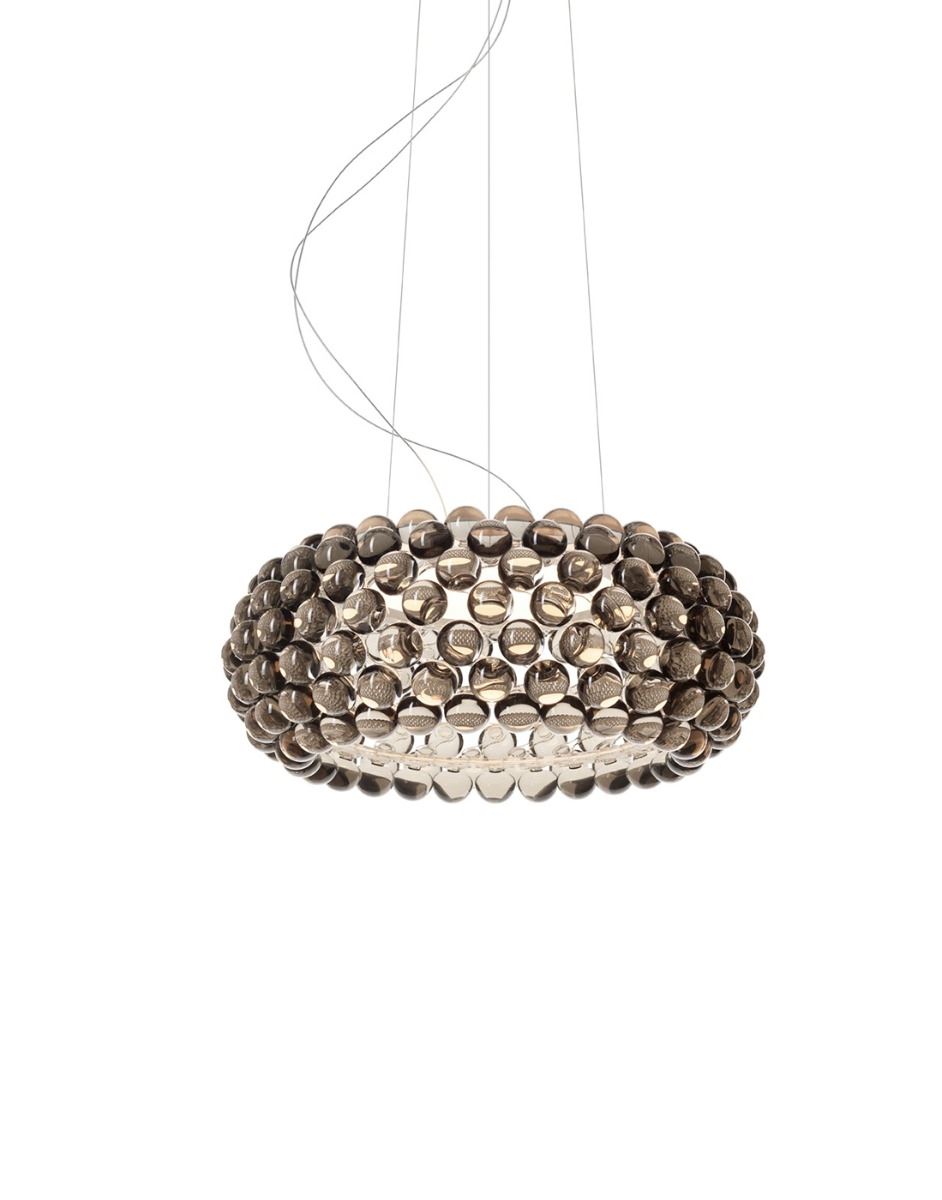 Foscarini Caboche Pendant Medium Led Dimmable Grey Designer Pendant Lighting