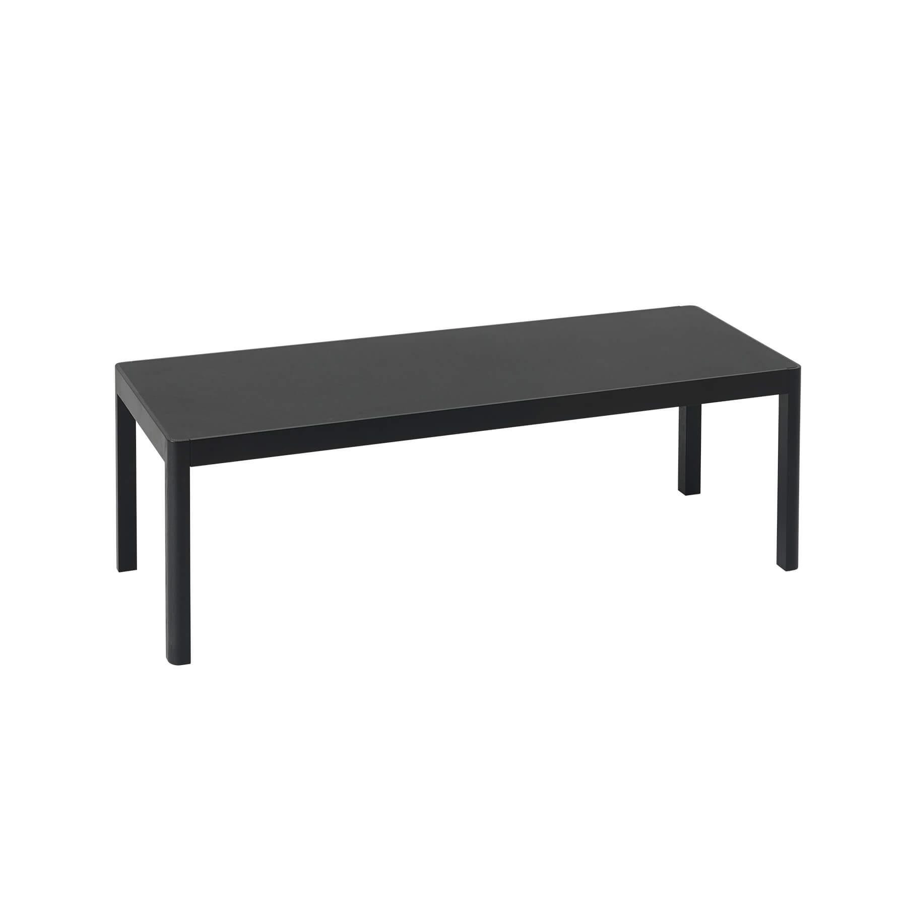 Muuto Workshop Coffee Table 120x43cm Black Legs And Top Designer Furniture From Holloways Of Ludlow