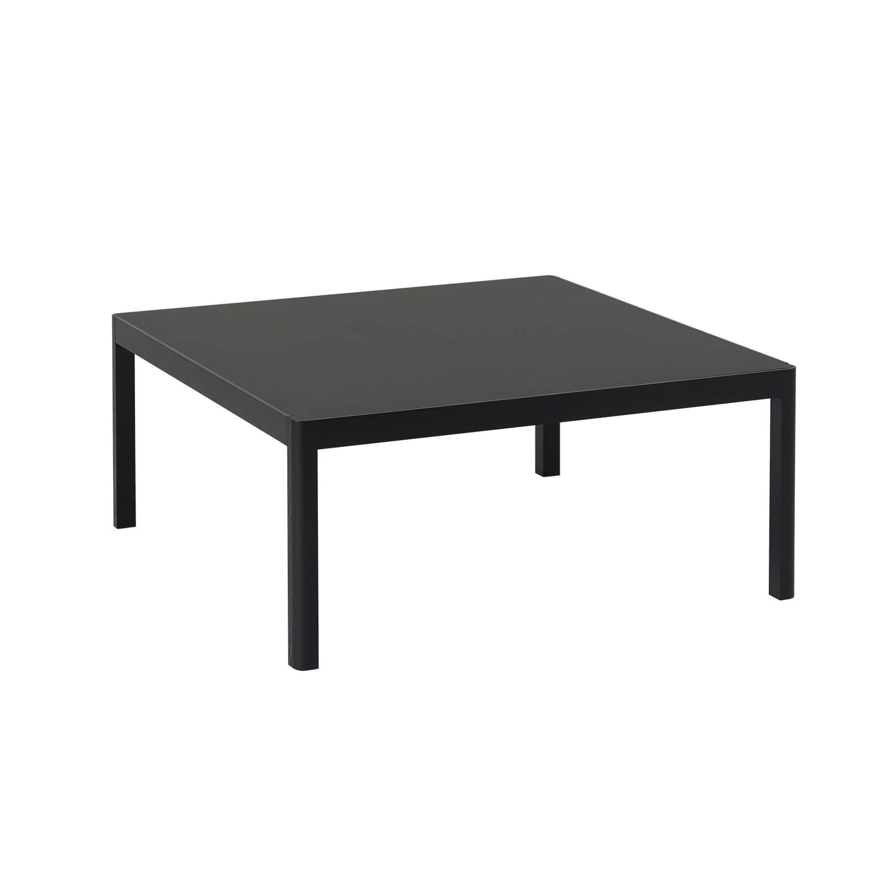 Muuto Workshop Coffee Table 86x86cm Black Legs And Top Designer Furniture From Holloways Of Ludlow