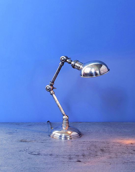 Small Pewter Dome Table Lamp