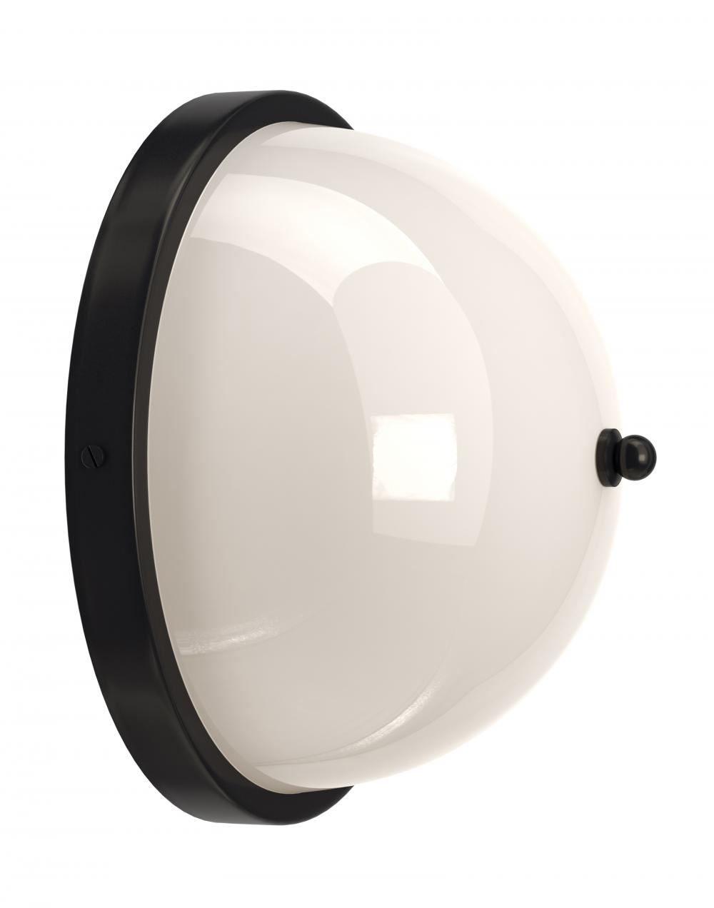 Grafton Globe Wall Light Bronze White None