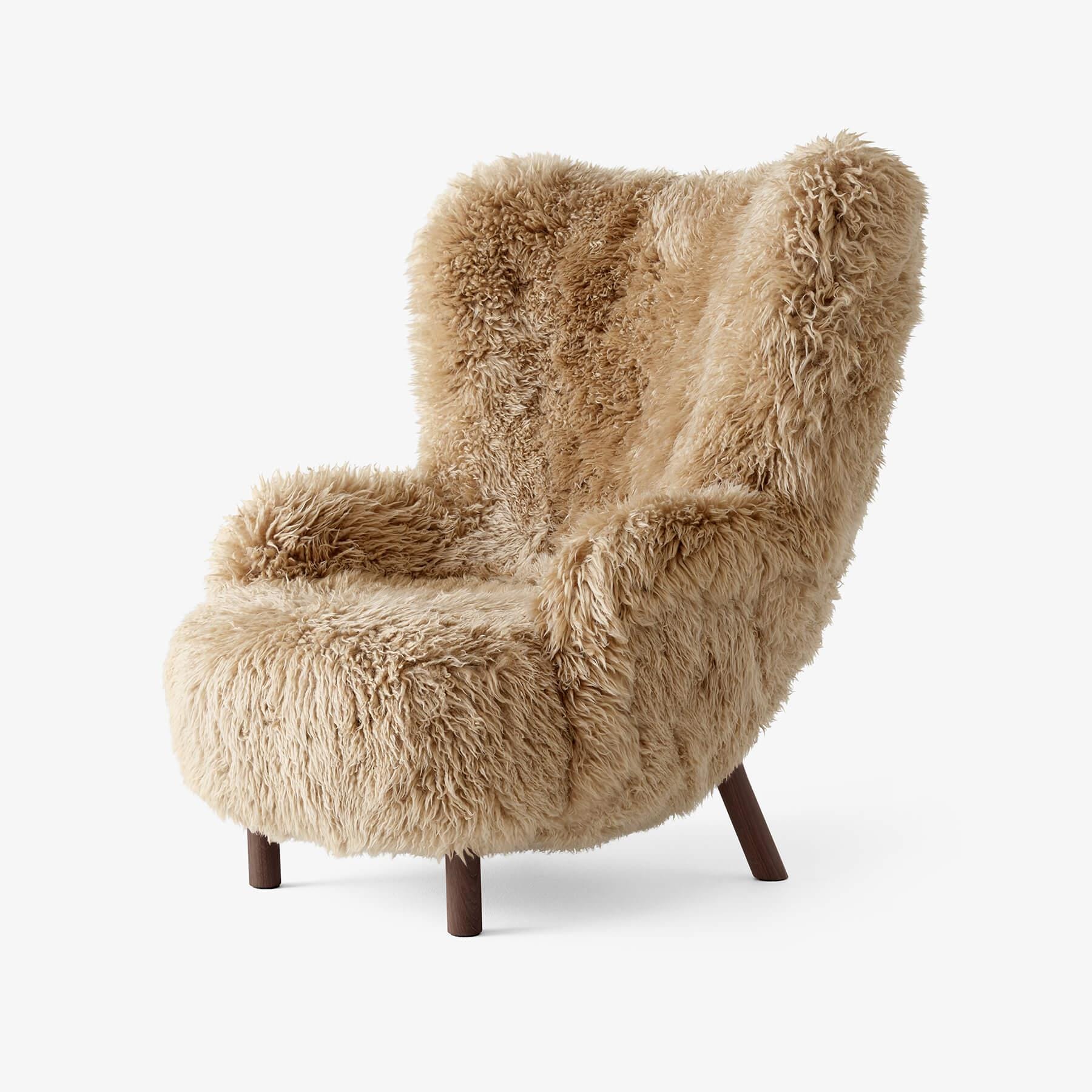 Tradition Petra Sheepskin Honey 50mm Collection Vb3 Walnut No Ottoman Brown Designer Furniture From Holloways Of Ludlow