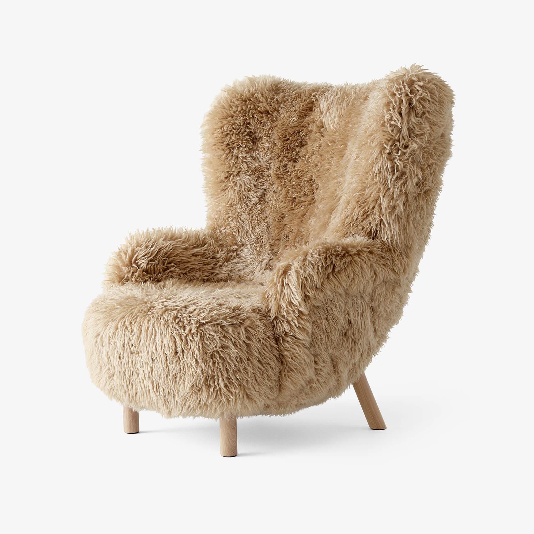 Tradition Petra Sheepskin Honey 50mm Collection Vb3 Oak No Ottoman Brown Designer Furniture From Holloways Of Ludlow