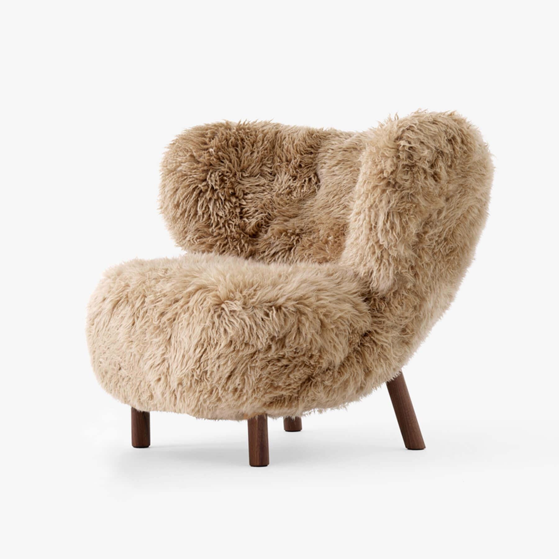 Tradition Little Petra Sheepskin Honey 50mm Collection Vb1 Walnut No Ottoman Brown Designer Furniture From Holloways Of Ludlow