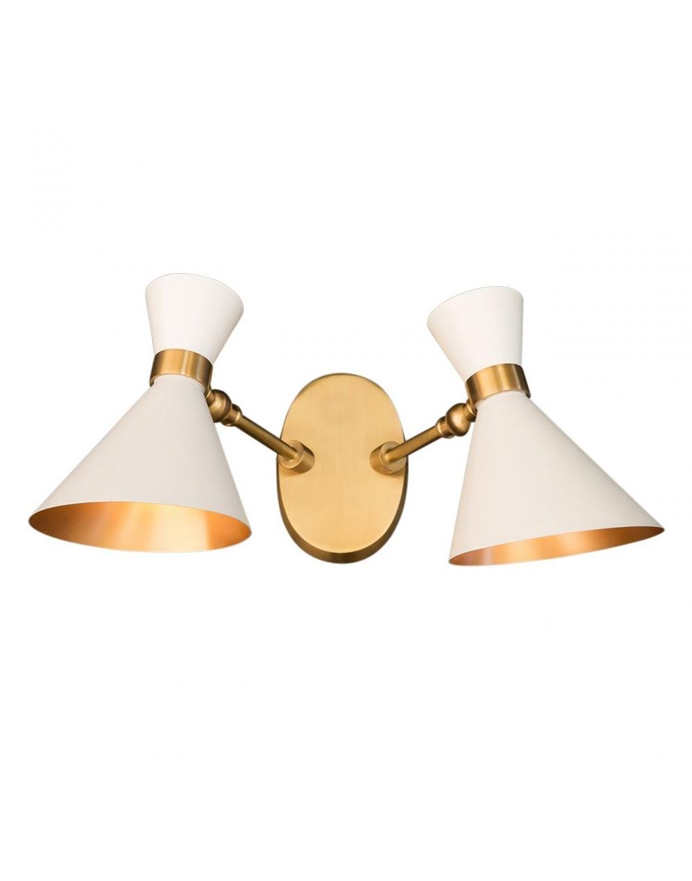 Peggy Twin Wall Light White