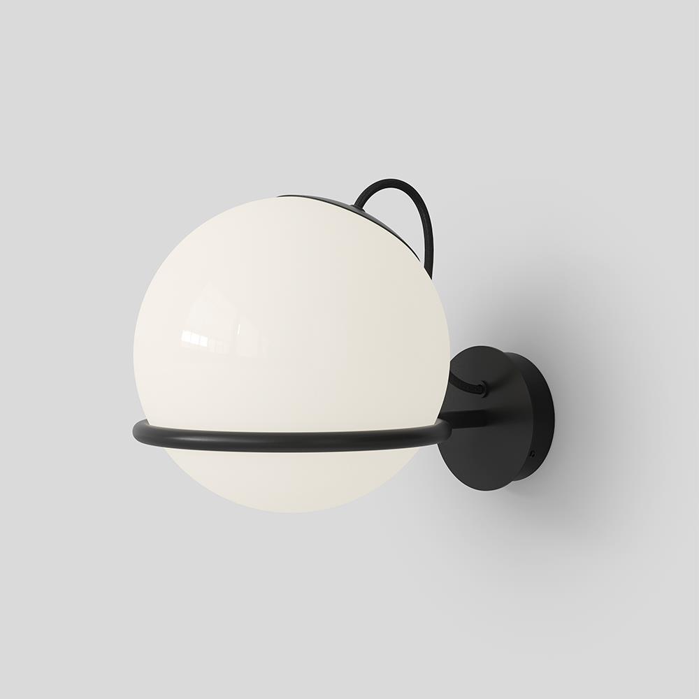 Model 238 Wall Light Single Black With Switch