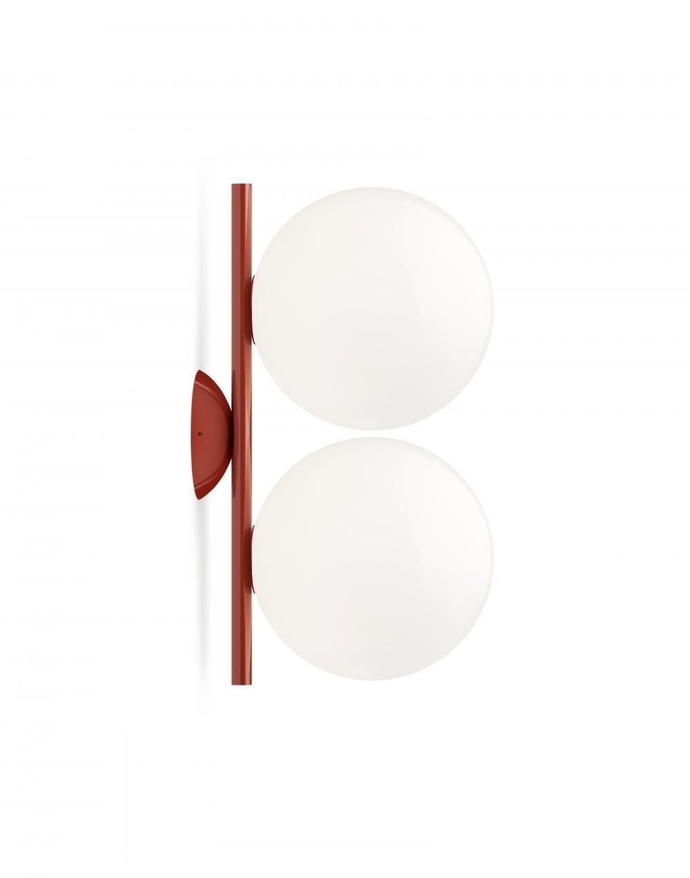 Ic Double Wall Ceiling Light Small Red Burgundy