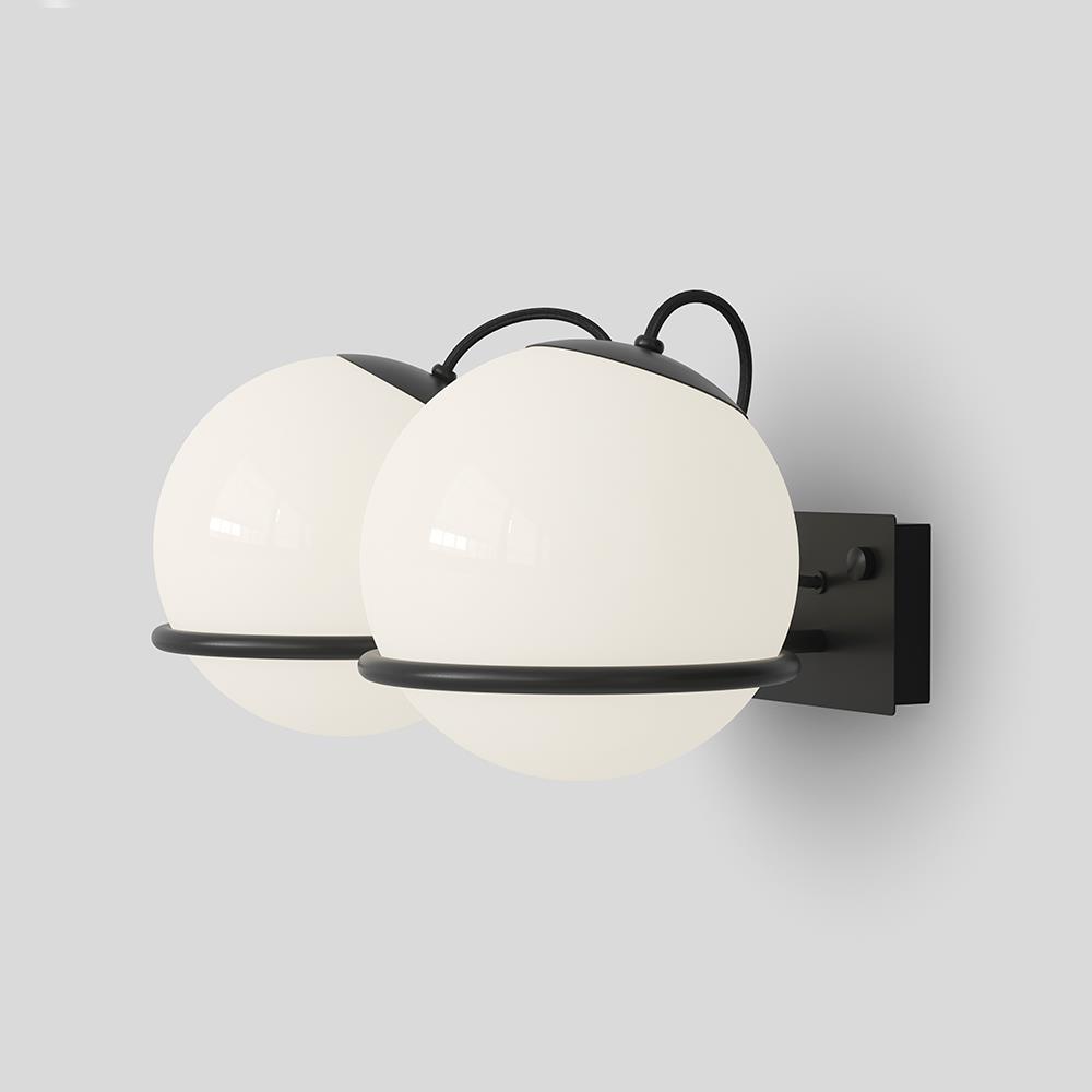 Model 238 Wall Light Twin Black