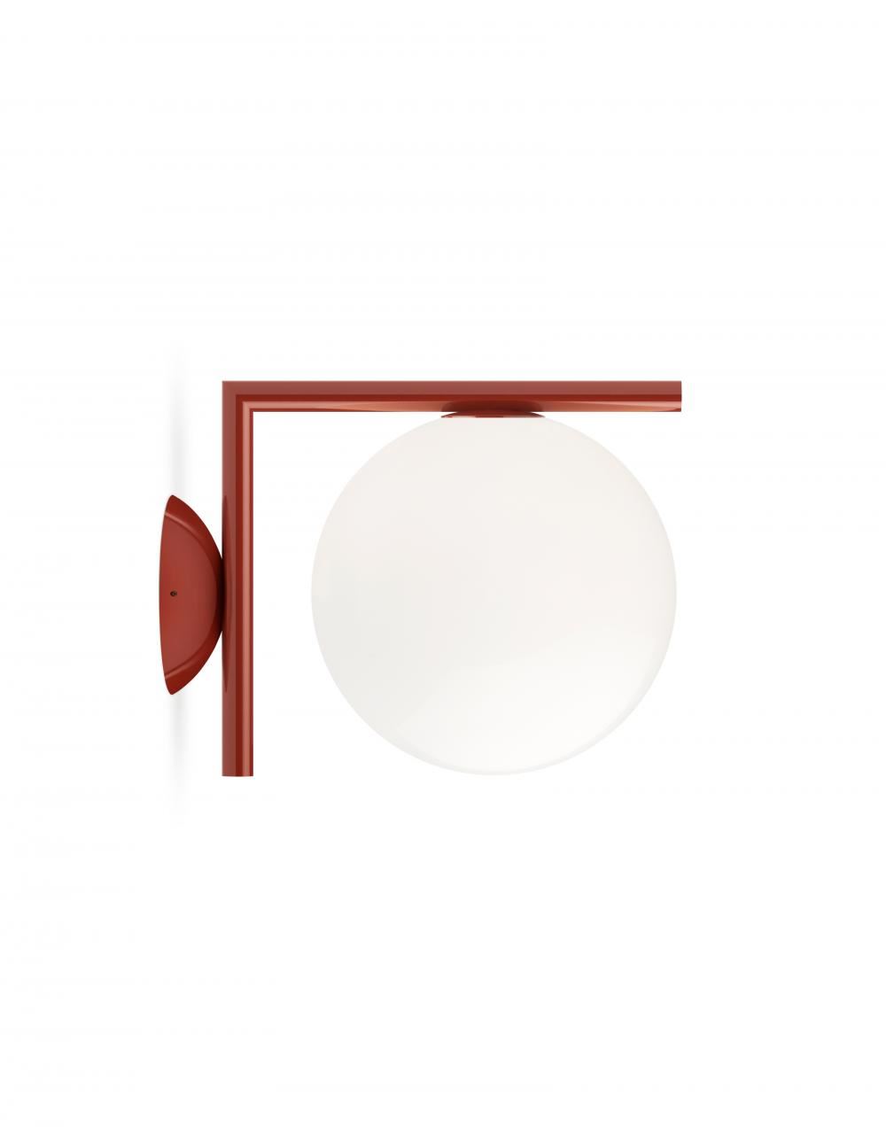 Ic Wall Ceiling Light Outdoor Small Red Burgundy