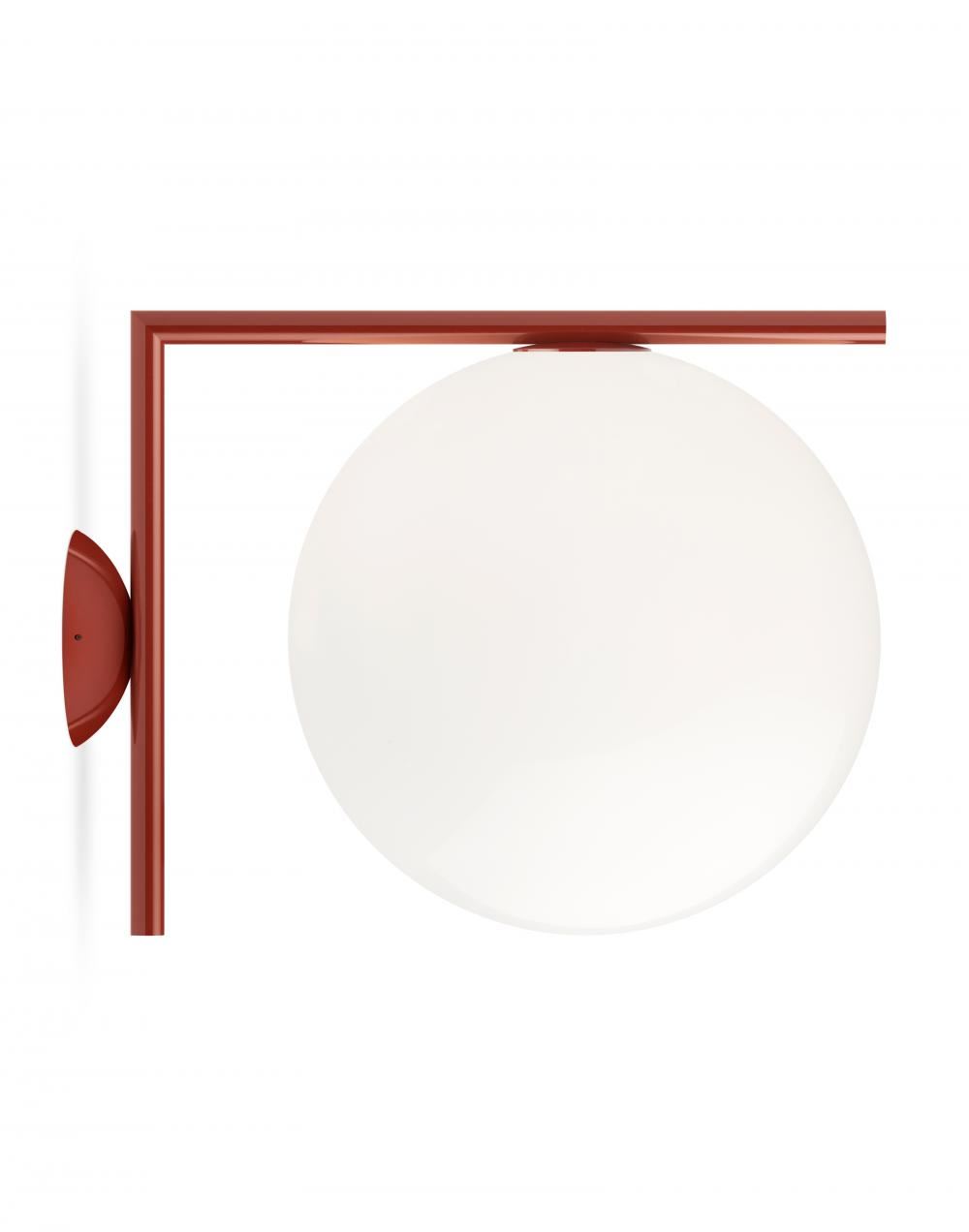 Ic Wall Ceiling Light Outdoor Large Red Burgundy