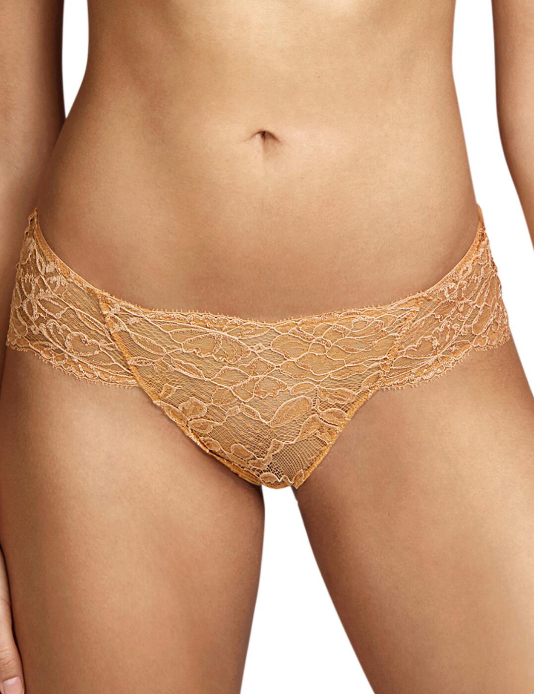 Add some luxury to your lingerie drawer with these rio briefs from the Nadia range by Andres Sarda. The brief has a flirty cut with a low-rise waist and medium rear coverage. It is covered in delicate semi-sheer lace at the front with soft multi-layered microfibre at the rear to allow for an invisible look under tight clothes. Matching bras are available to achieve a fully coordinated look.  Rio brief Flirty cut with a low-rise waist and medium rear coverage Semi-sheer lace at the front Multi-layered microfibre at the rear Matching items available Country of origin: Tunisia Composition: 83% Polyamide &pipe; 9% Elastane &pipe; 8% Cotton  Listed in UK sizes  55825-99318-1286378 3311350 Rio Brief