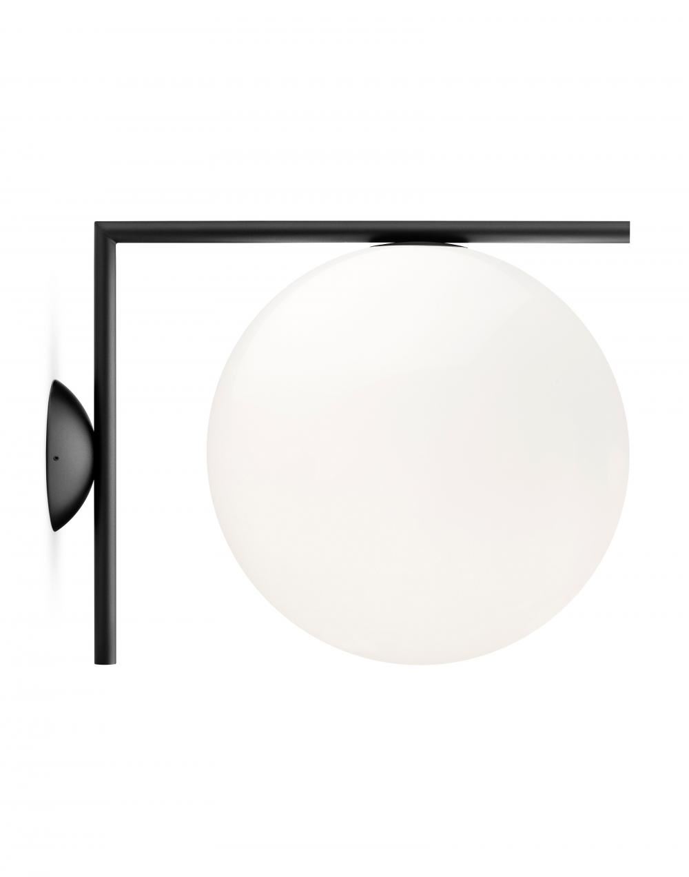 Ic Wall Ceiling Light Outdoor Large Black