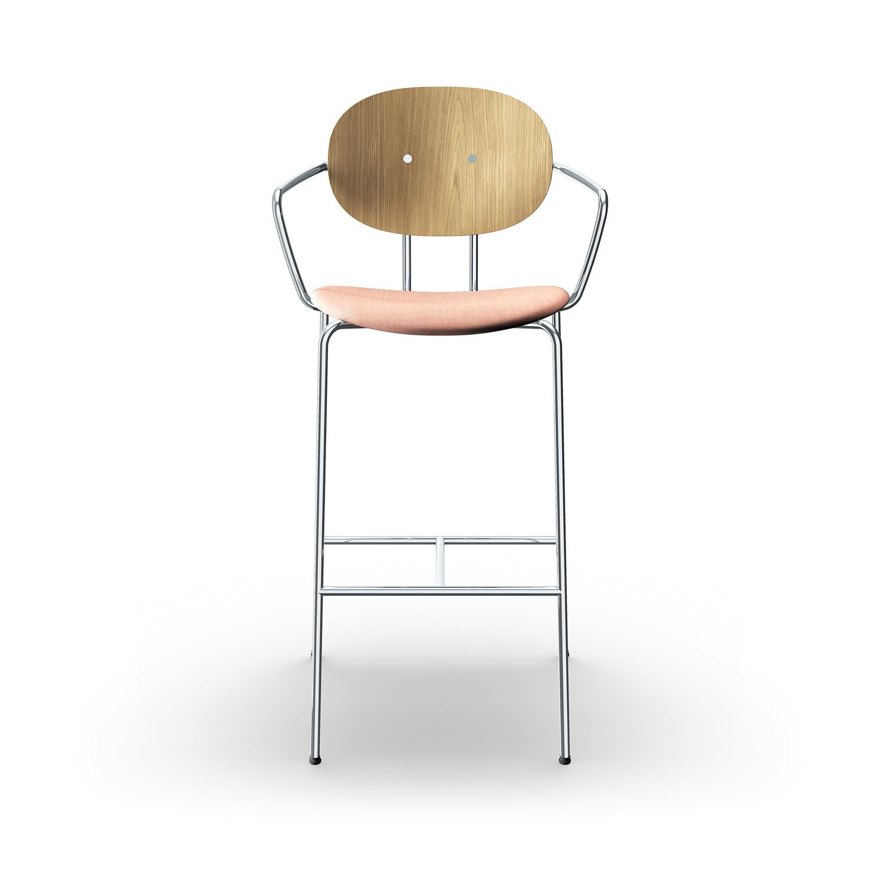 Sibast Piet Hein Bar Chair With Arms Chrome White Oiled Oak Remix 612 Kitchen Counter Stool Pink Designer Furniture From Holloways Of Ludlow