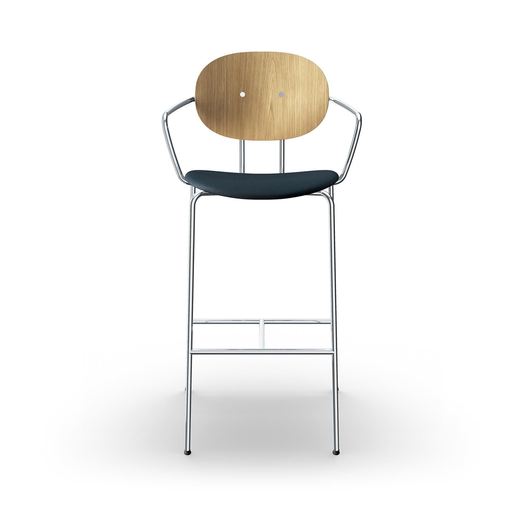 Sibast Piet Hein Bar Chair With Arms Chrome White Oiled Oak Remix 873 Kitchen Counter Stool Black Designer Furniture From Holloways Of Ludlow
