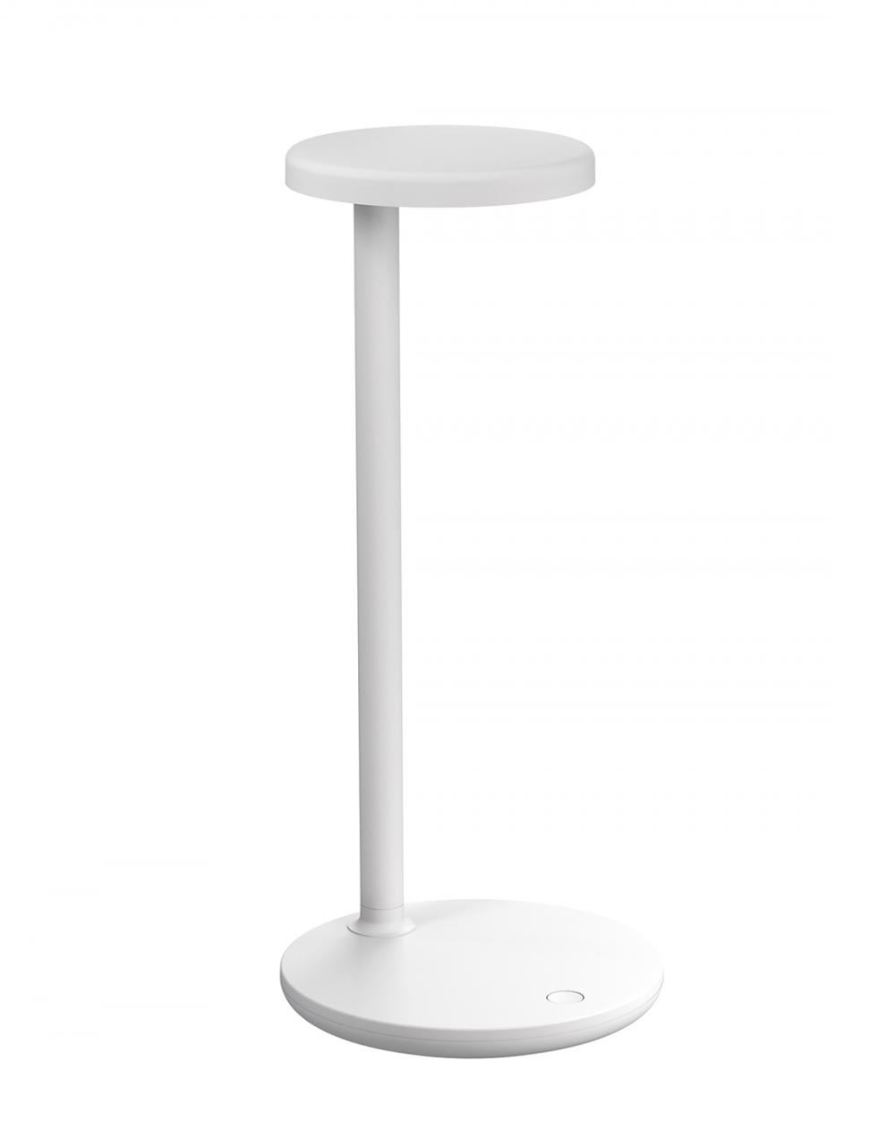 Oblique Table Light Matt White Wireless Charging
