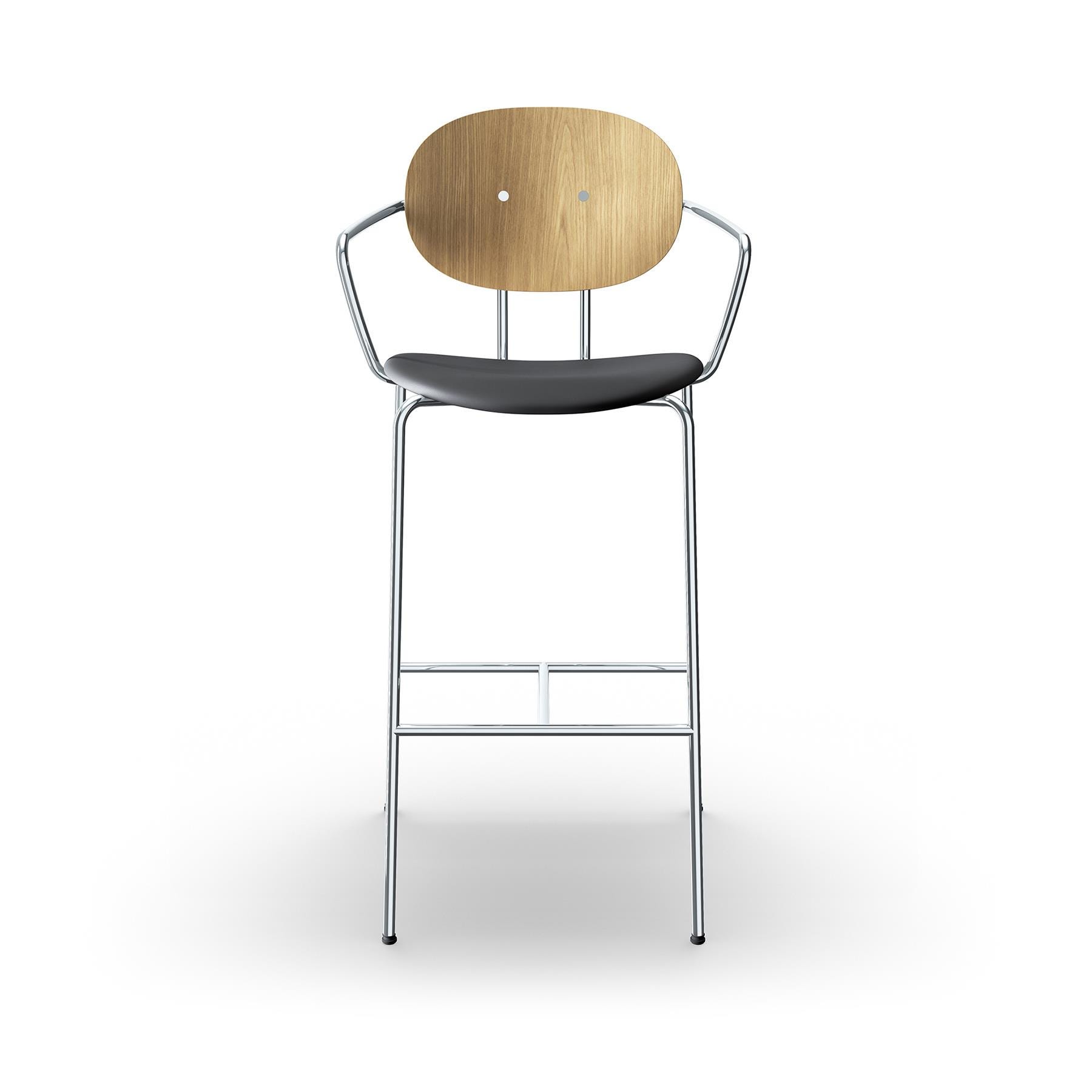 Sibast Piet Hein Bar Chair With Arms Chrome White Oiled Oak Ultra Anthrazite Kitchen Counter Stool Black Designer Furniture From Holloways Of Lu
