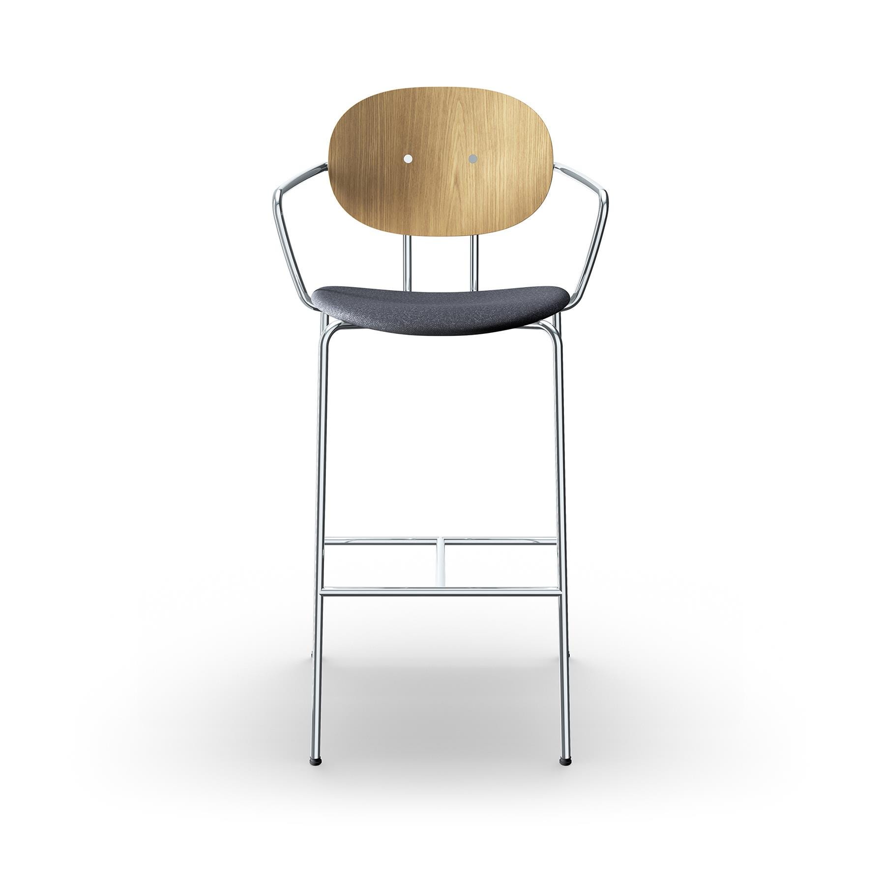Sibast Piet Hein Bar Chair With Arms Chrome White Oiled Oak Hallingdal 180 Kitchen Counter Stool Black Designer Furniture From Holloways Of Ludl