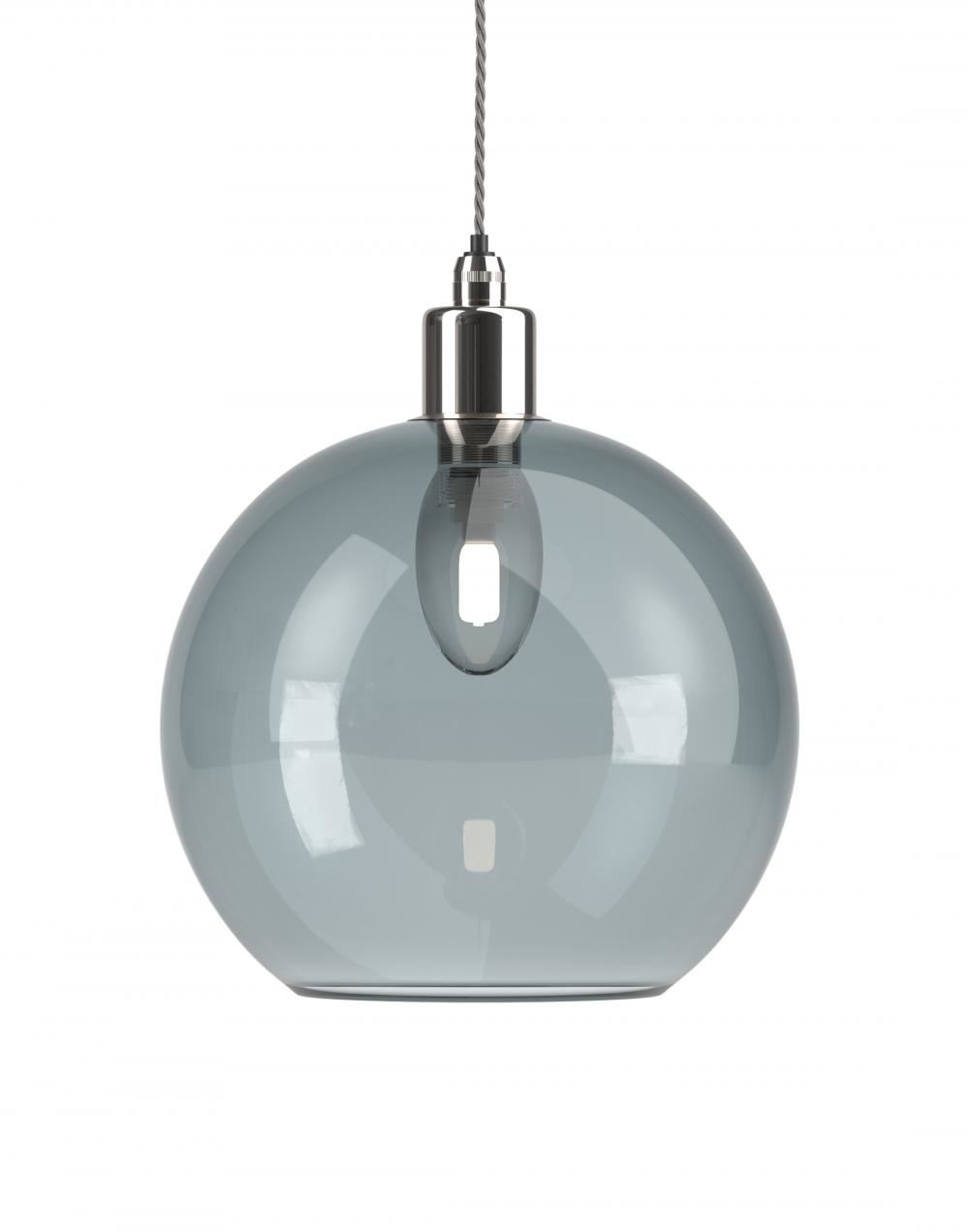 Fritz Fryer Hereford Bathroom Pendant Large Smoked Nickel Bathroom Lighting Grey Designer Pendant Lighting