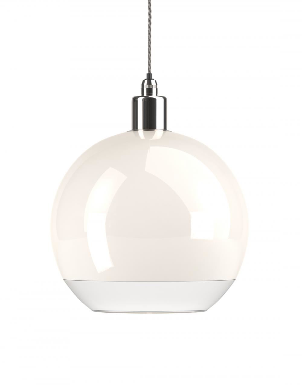 Fritz Fryer Hereford Bathroom Pendant Large White Nickel Bathroom Lighting White Designer Pendant Lighting