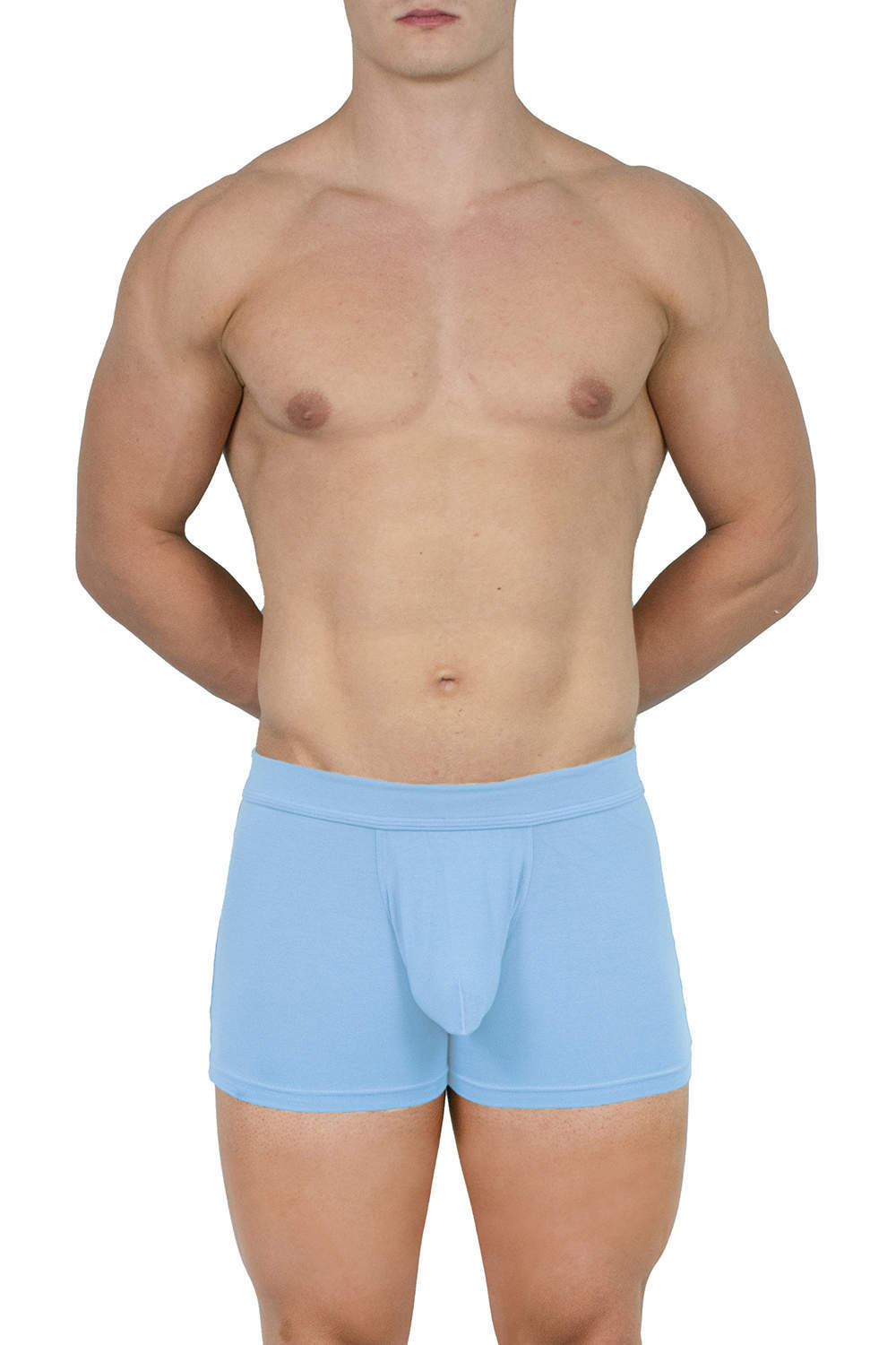 Shop Obviously EliteMan AnatoMAX Boxer Brief 3 inch leg men’s Modal underwear trunk. Longer male shorts with an ample anatomical pouch. Buy now