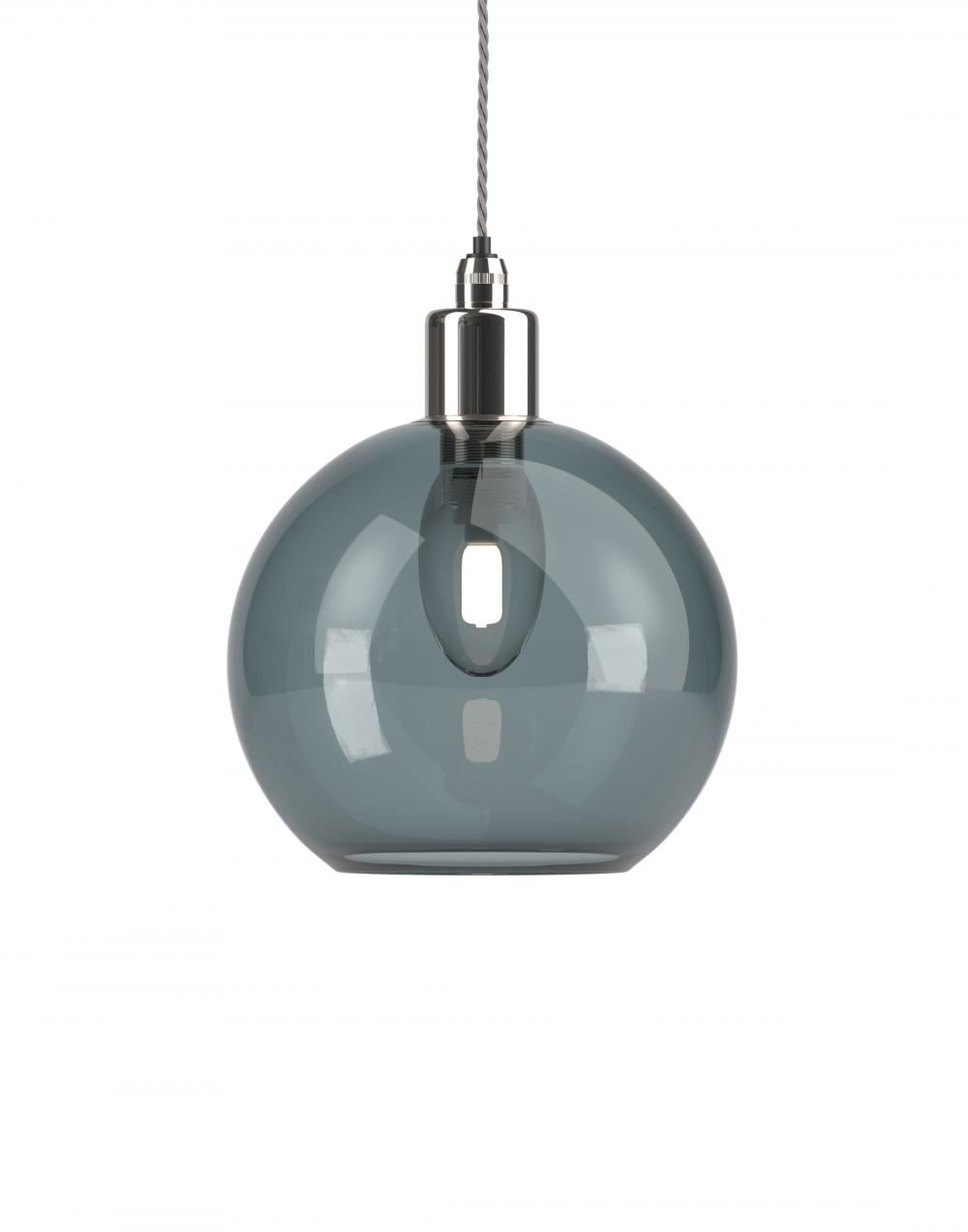 Fritz Fryer Hereford Bathroom Pendant Medium Smoked Nickel Bathroom Lighting Grey Designer Pendant Lighting