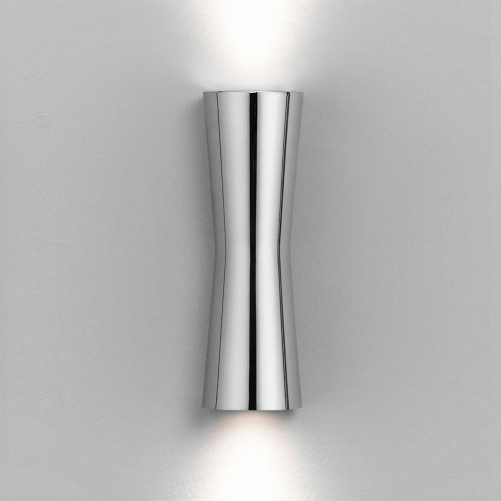 Flos Clessidra Wall Light Chrome Wide 40 Degrees Outdoor Lighting Outdoor Lighting Silver